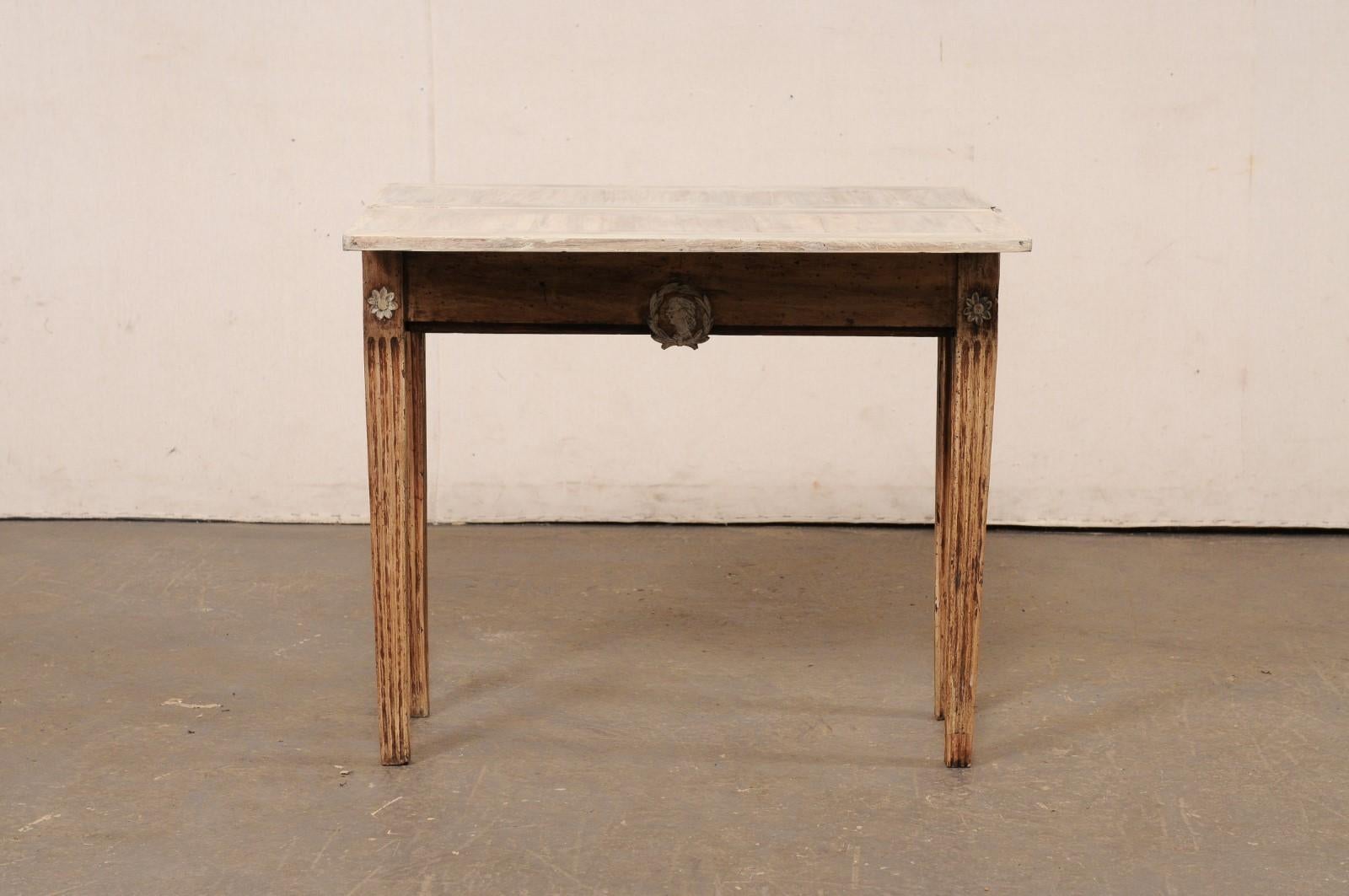 French Neoclassical Console Table w/Expandable-Top that Doubles, 19th C. For Sale 5