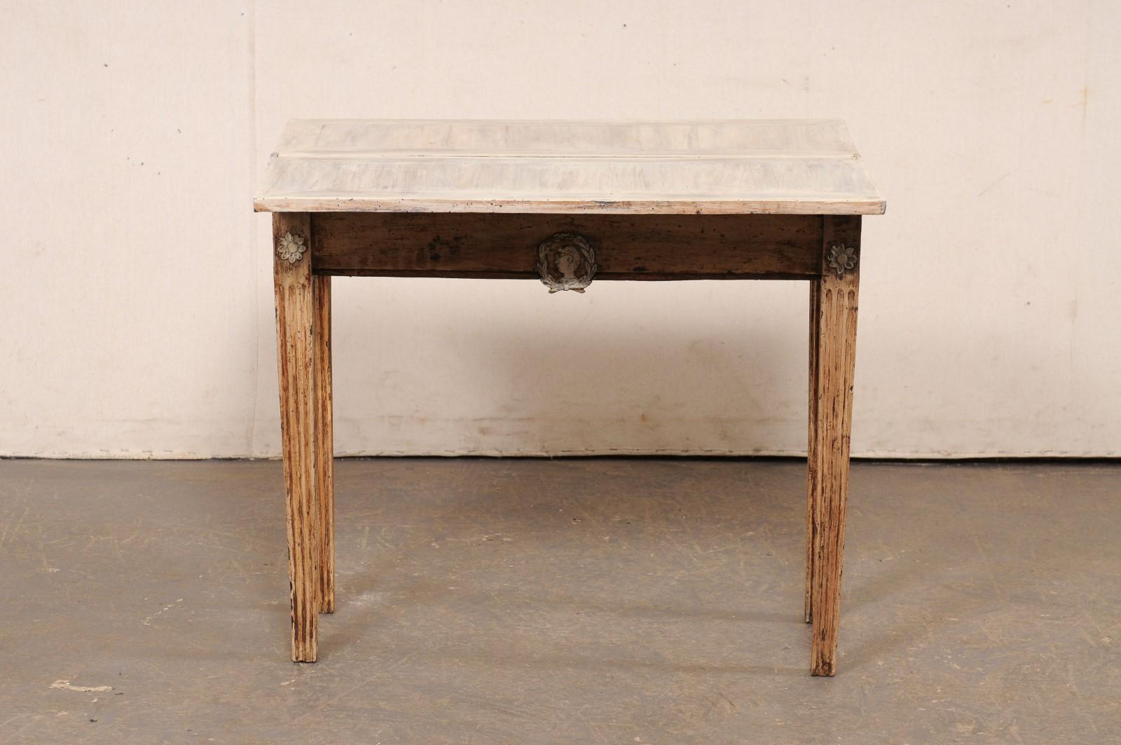 French Neoclassical Console Table w/Expandable-Top that Doubles, 19th C. For Sale 8