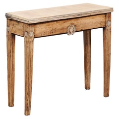 French Neoclassical Console Table w/Expandable-Top that Doubles, 19th C.