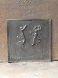 French Neoclassical 'Dancers' Fireback / Backsplash, 18th - 19th Century