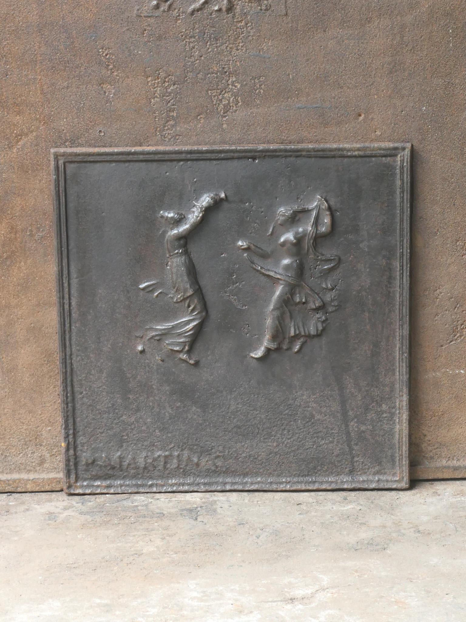 Neoclassico Parafuoco francese neoclassico con ballerine, XVIII-XIX secolo in vendita