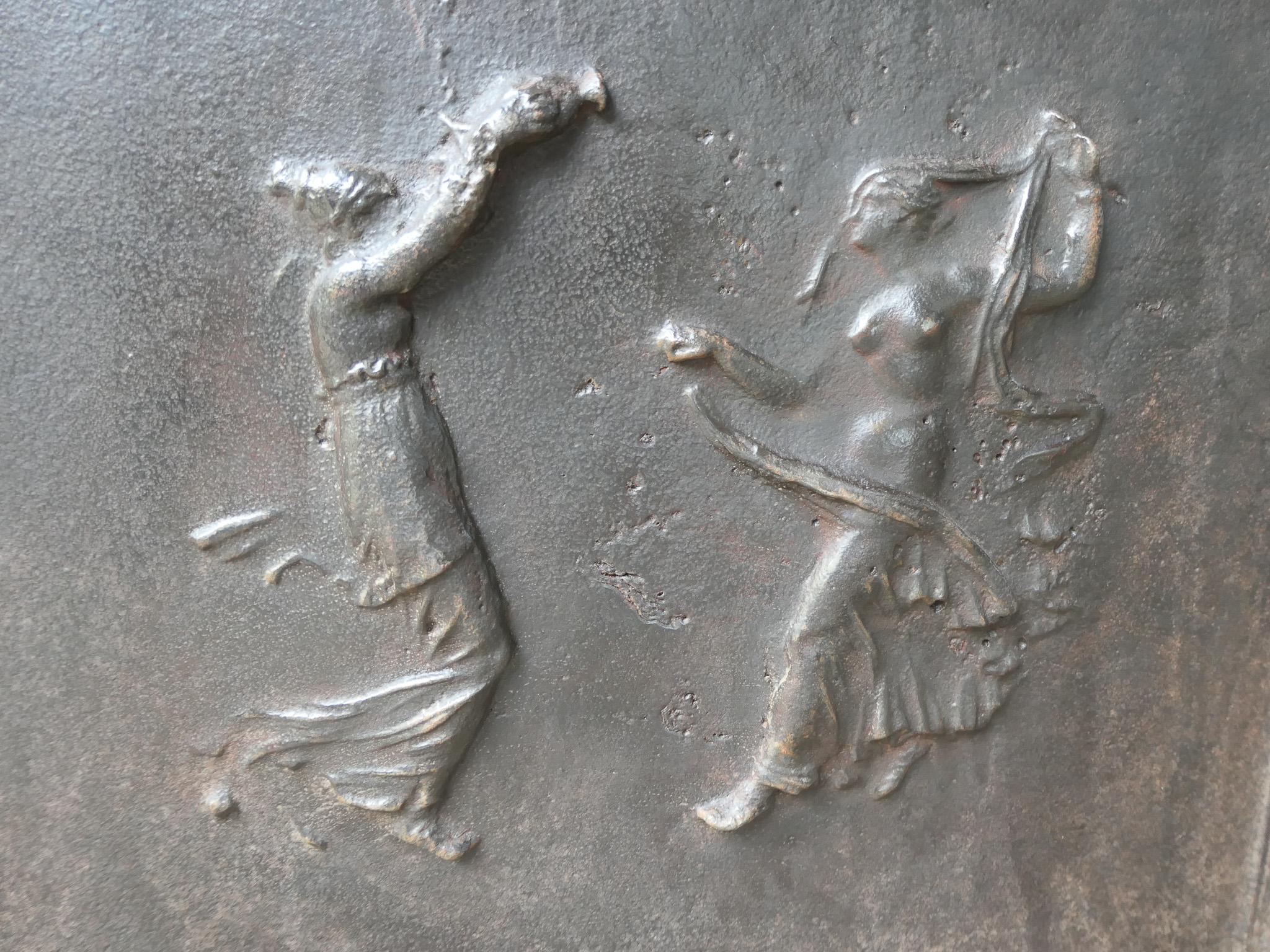 Parafuoco francese neoclassico con ballerine, XVIII-XIX secolo in vendita 2
