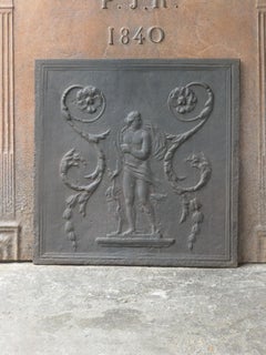 Plaque de cheminée néoclassique française Diana, 18e-19e siècle