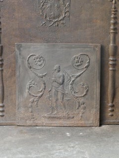 Plaque de cheminée néoclassique française Diana, 18e-19e siècle