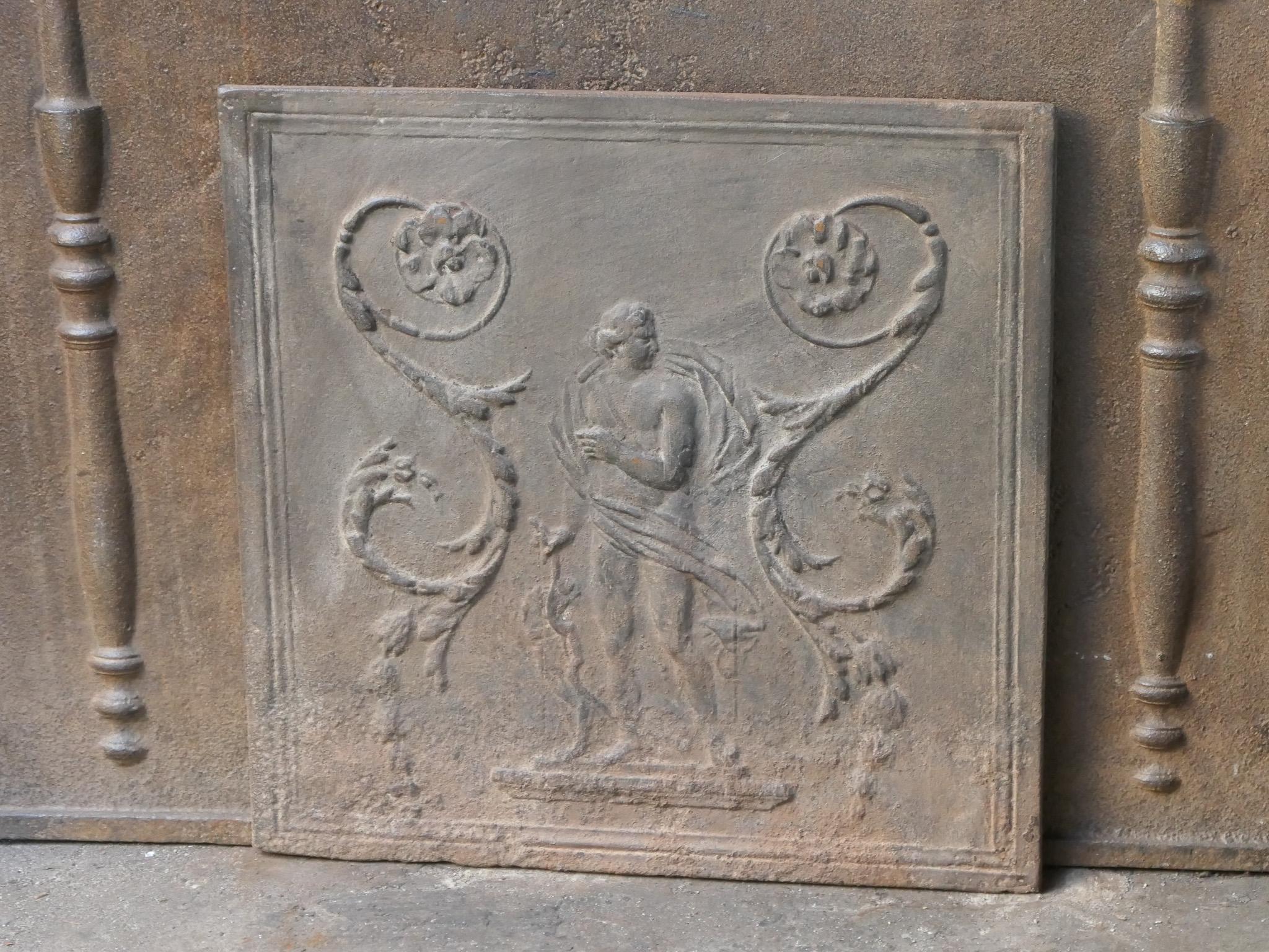 Calco Parafuoco neoclassico francese 'Diana', XVIII-XIX secolo in vendita