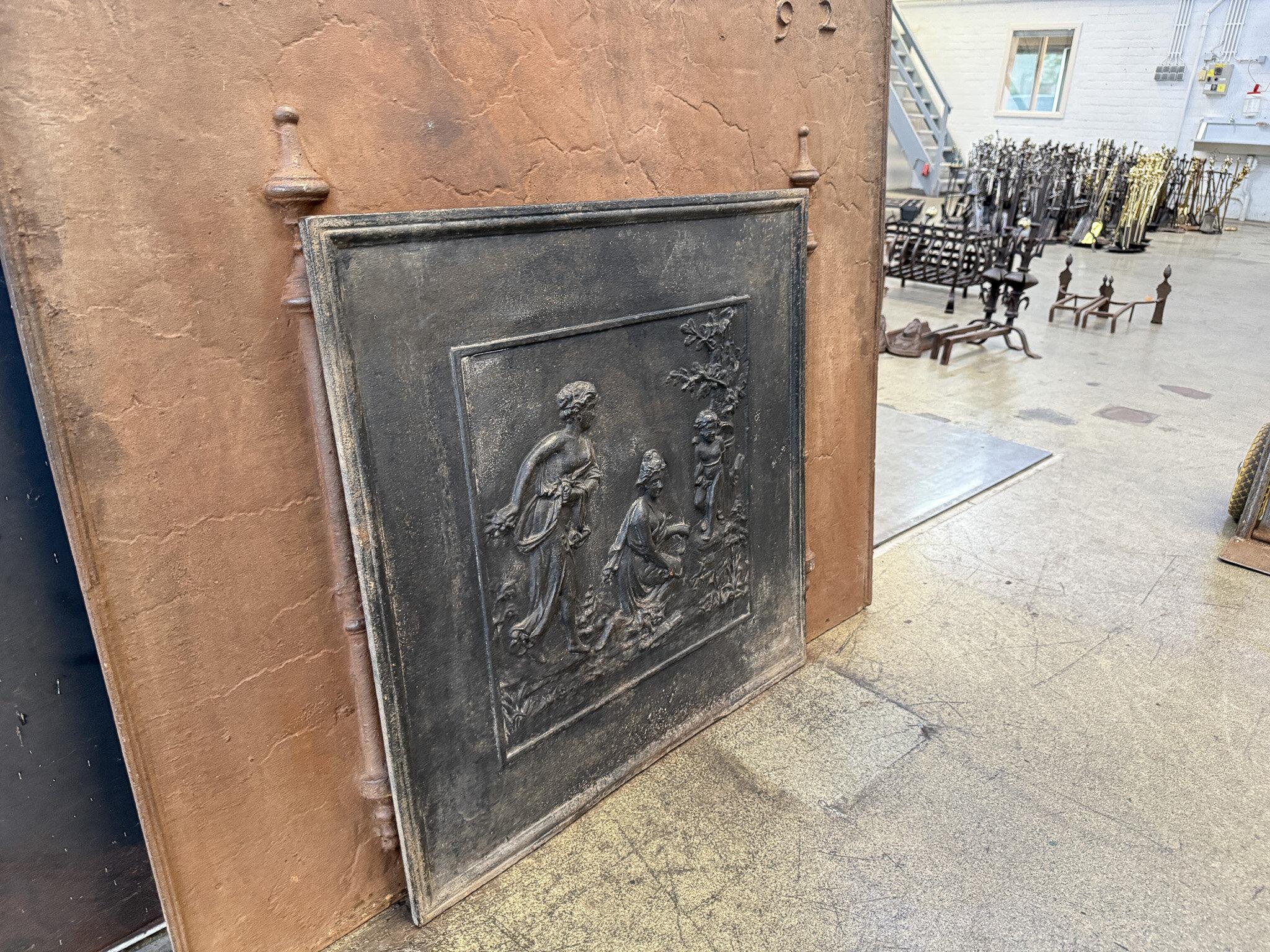 French Neoclassical 'Diana' Fireback / Backsplash, Early 19th Century Period In Good Condition For Sale In Amerongen, Amerongen