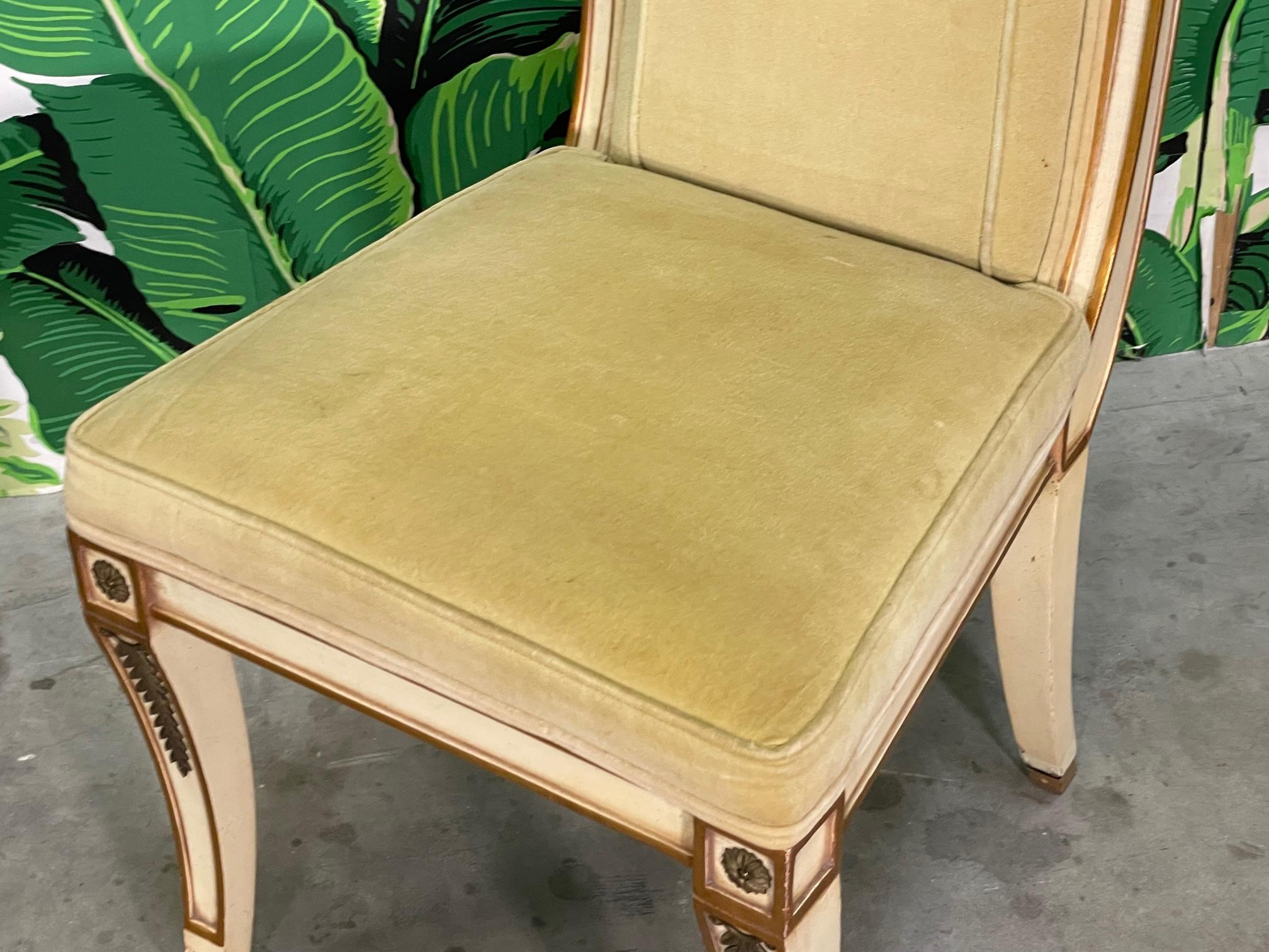 French Neoclassical Dining Chairs by Karges For Sale 5