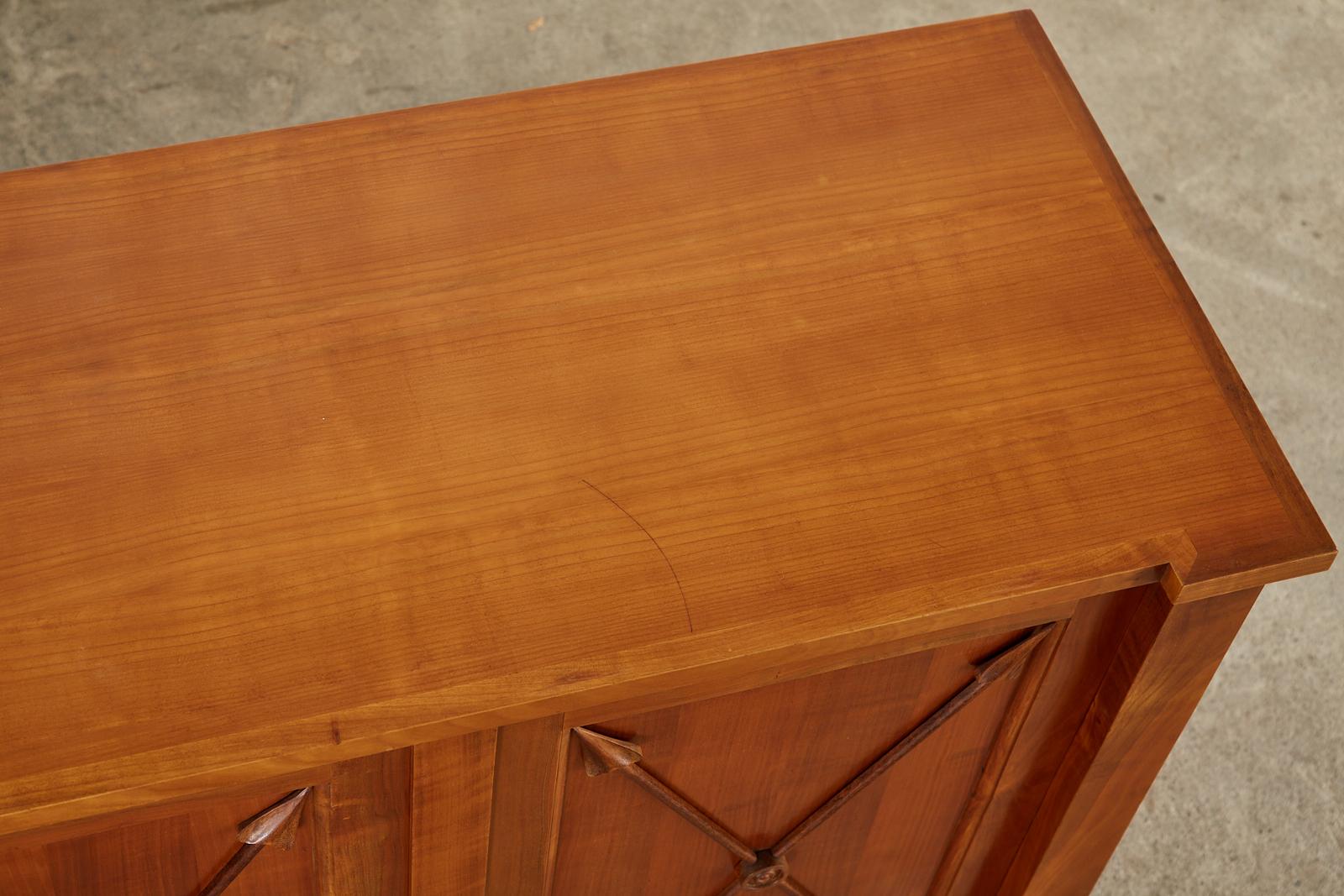 French Neoclassical Directoire Style Fruitwood Sideboard Buffet Server 5