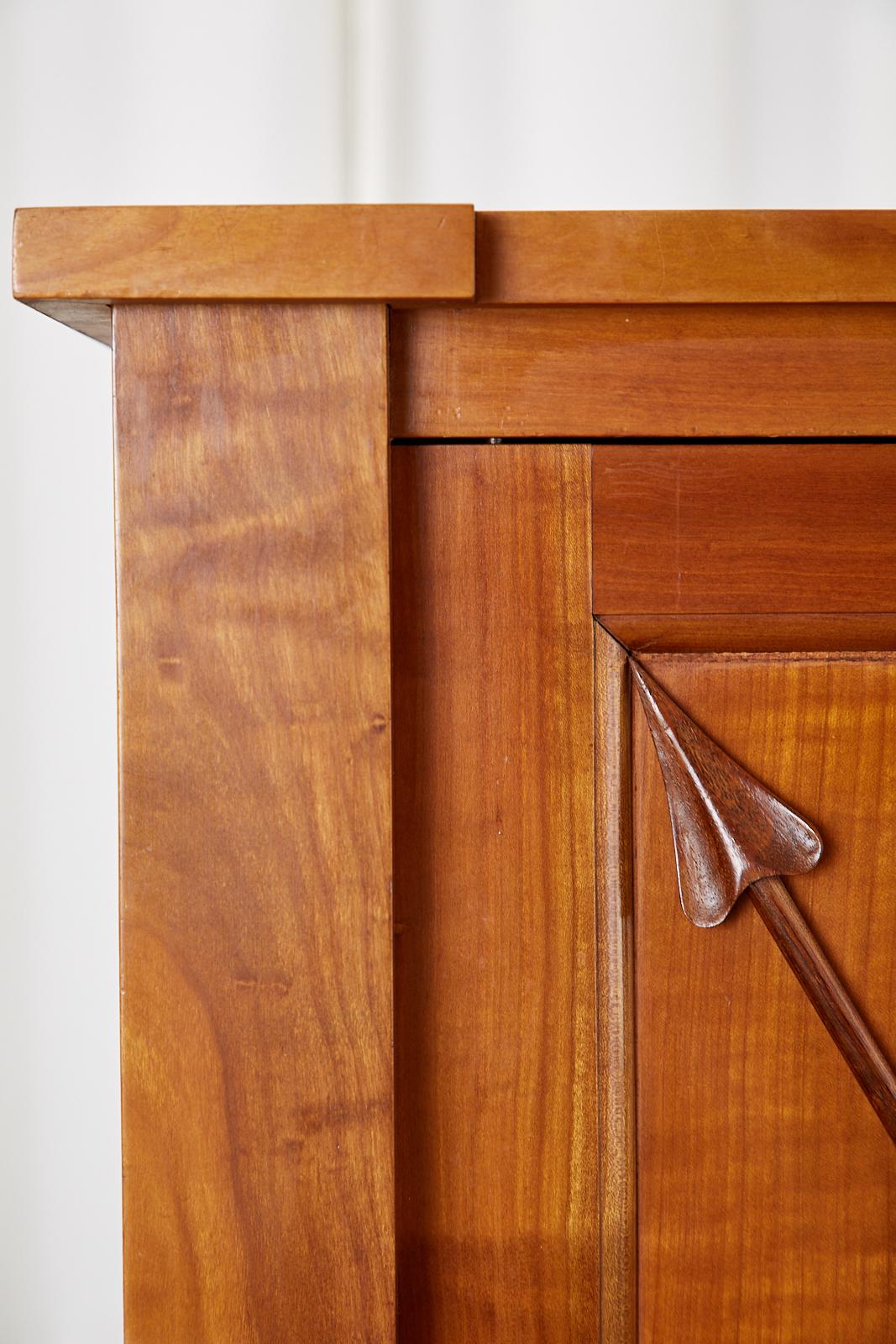 French Neoclassical Directoire Style Fruitwood Sideboard Buffet Server 9