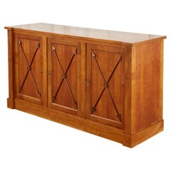 French Neoclassical Directoire Style Fruitwood Sideboard Buffet Server