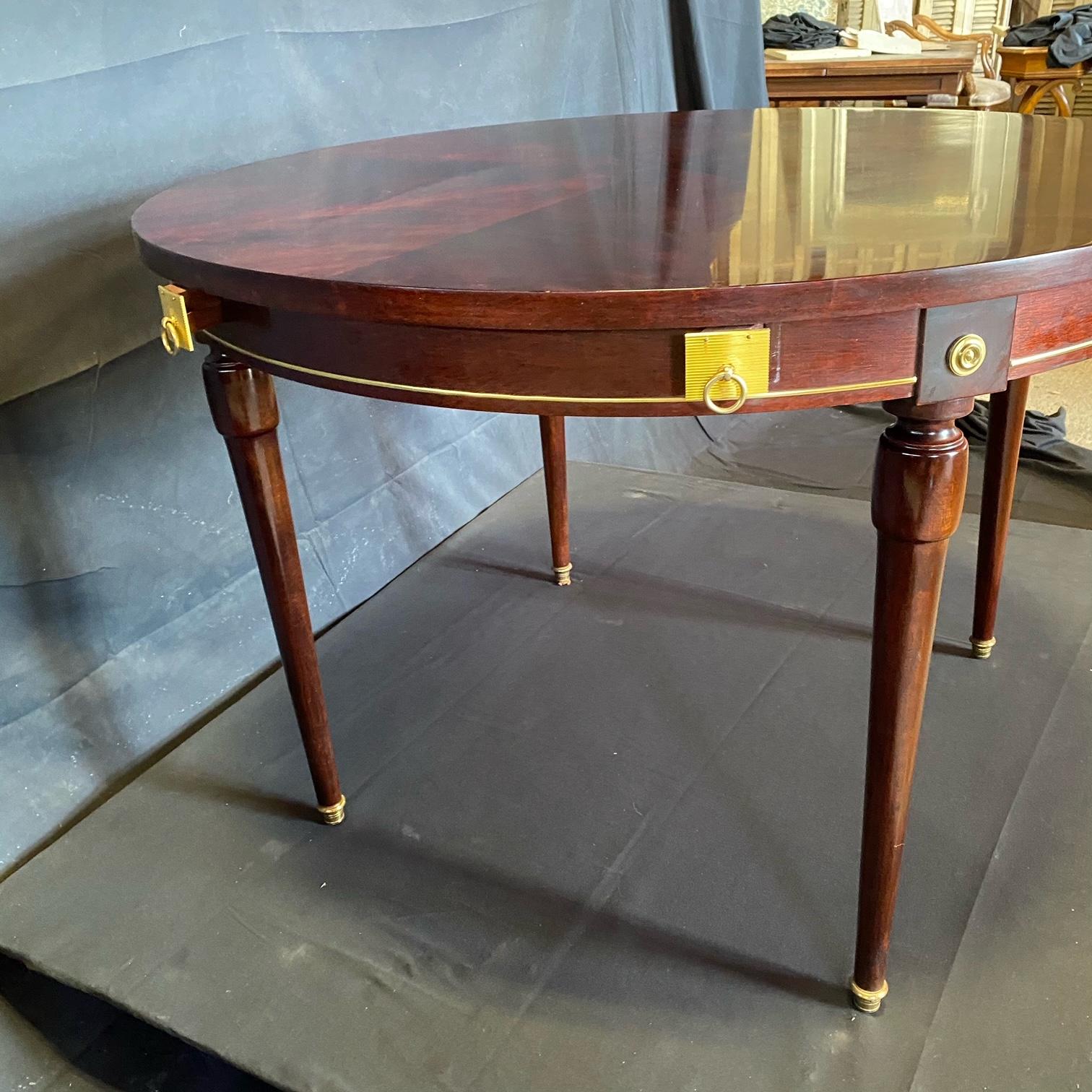 French Neoclassical Empire Style Round Side Table Dining Table  2