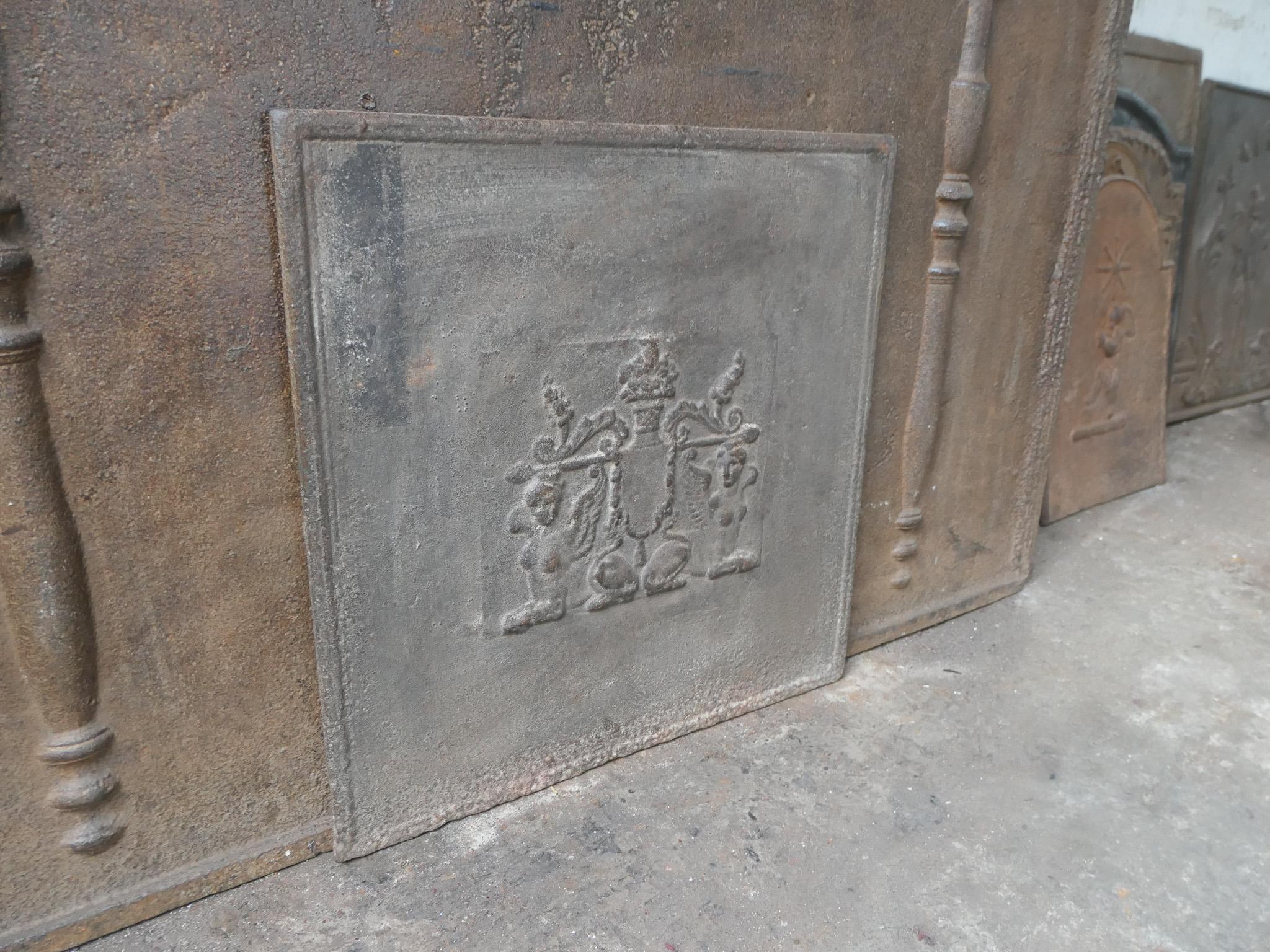 French Neoclassical Fireback / Backsplash, 18th - 19th C. For Sale 5