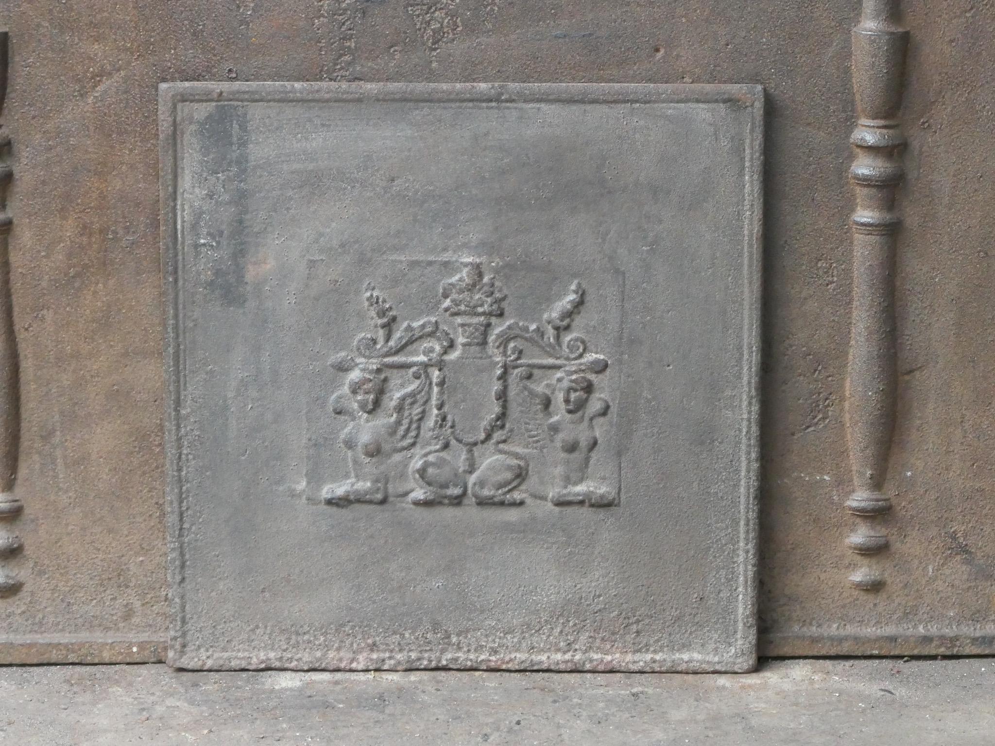 19th Century French Neoclassical Fireback / Backsplash, 18th - 19th C. For Sale