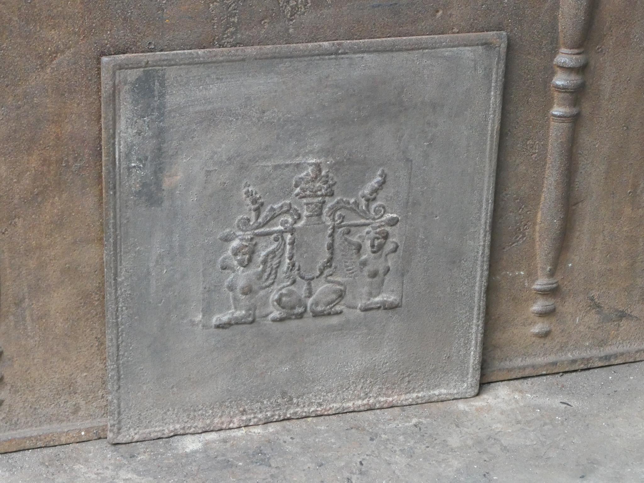 French Neoclassical Fireback / Backsplash, 18th - 19th C. For Sale 1