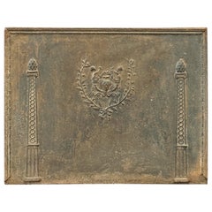Plaque de cheminée néoclassique française, 18e - 19e siècle