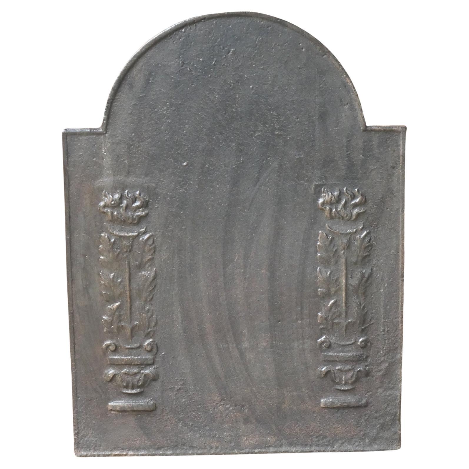 Französische neoklassizistische Kaminrückwand, 18. bis 19.