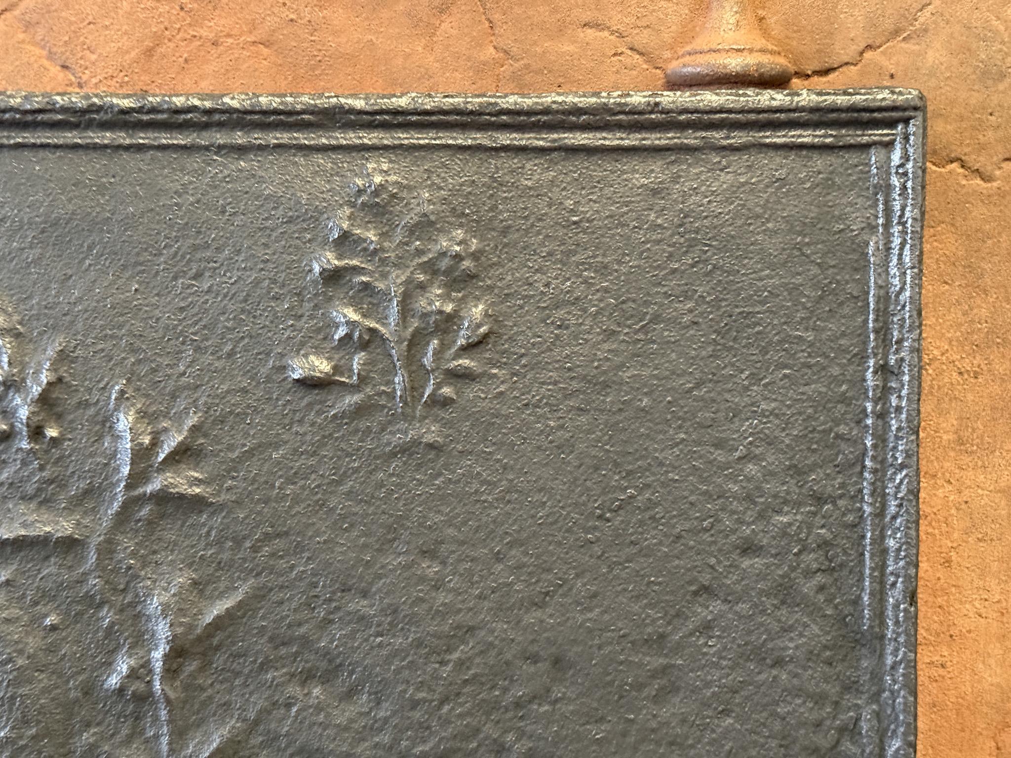 French Neoclassical Fireback / Backsplash, 19th Century For Sale 5