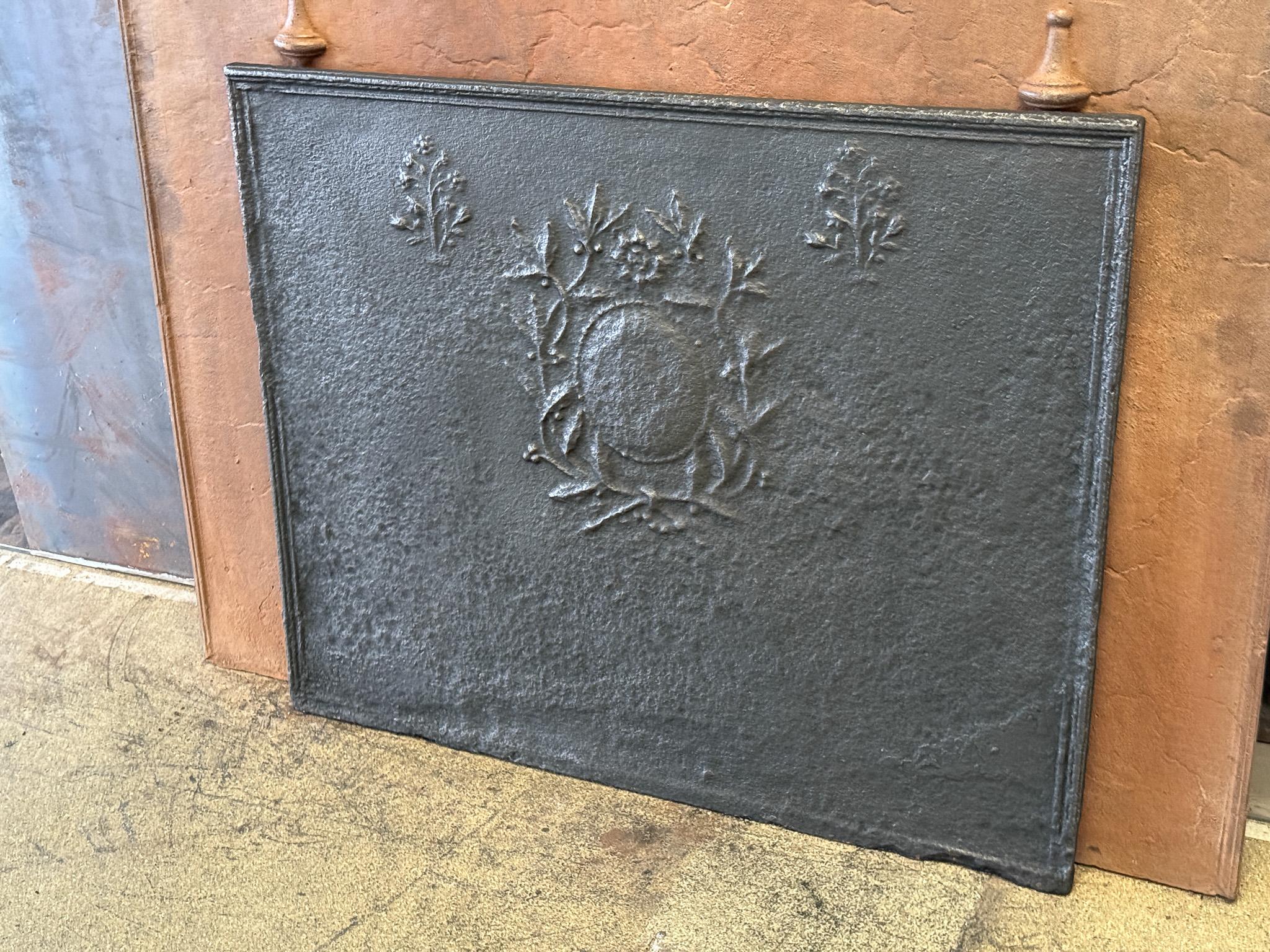 French Neoclassical Fireback / Backsplash, 19th Century In Good Condition For Sale In Soest, NL