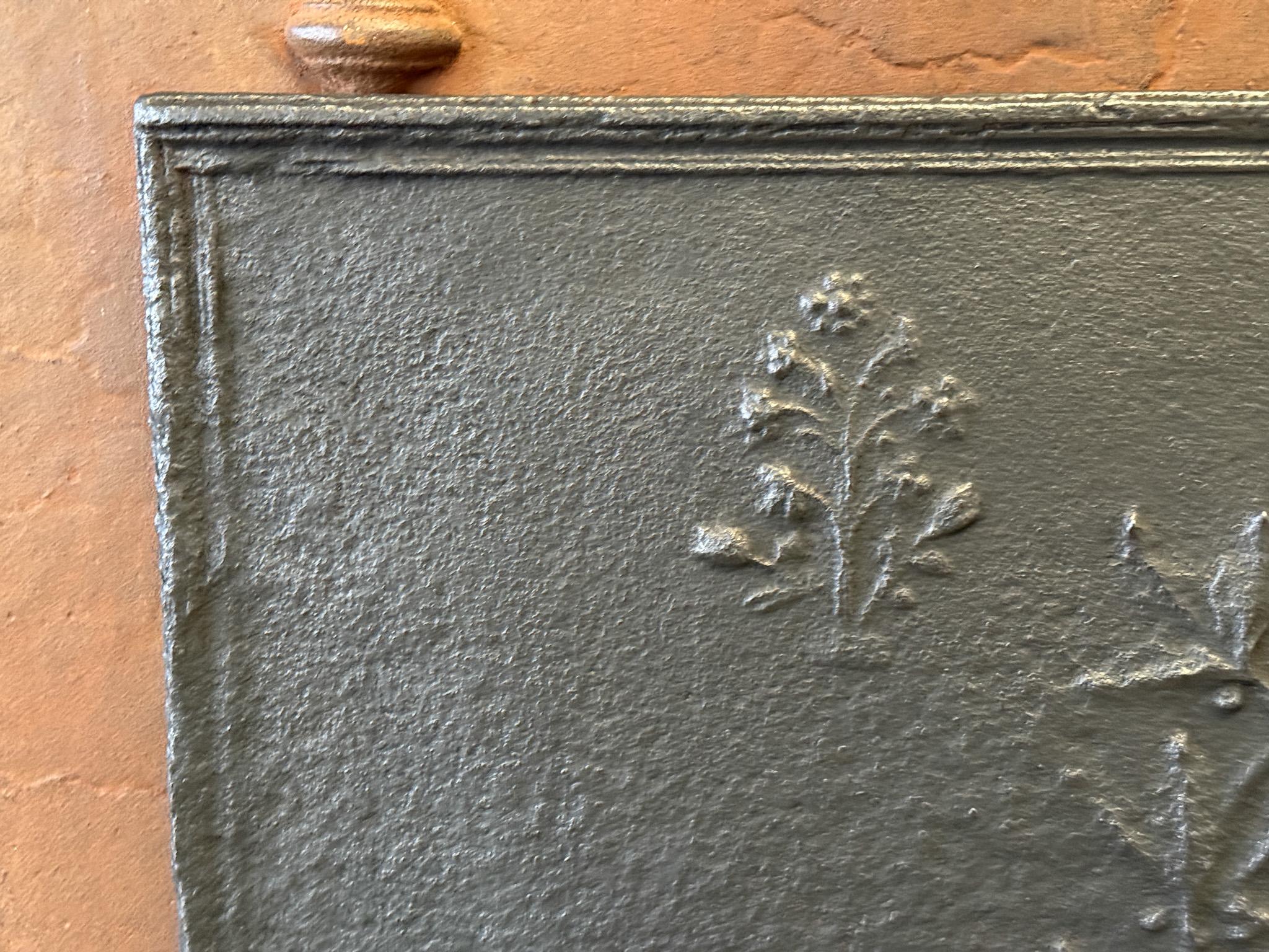 French Neoclassical Fireback / Backsplash, 19th Century For Sale 2