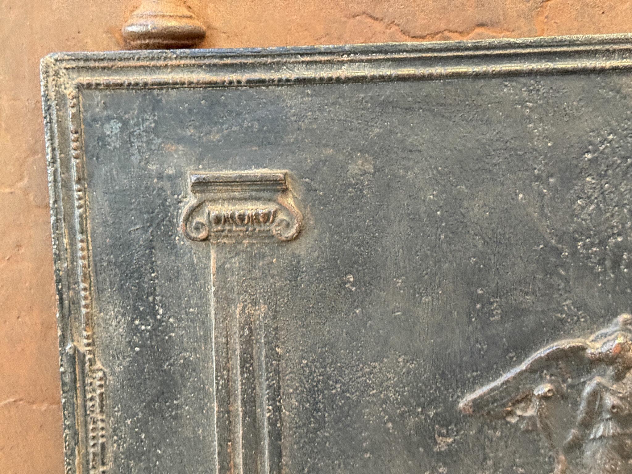 French 'Neoclassical' Fireback / Backsplash, Early 19th Century In Good Condition For Sale In Amerongen, Amerongen