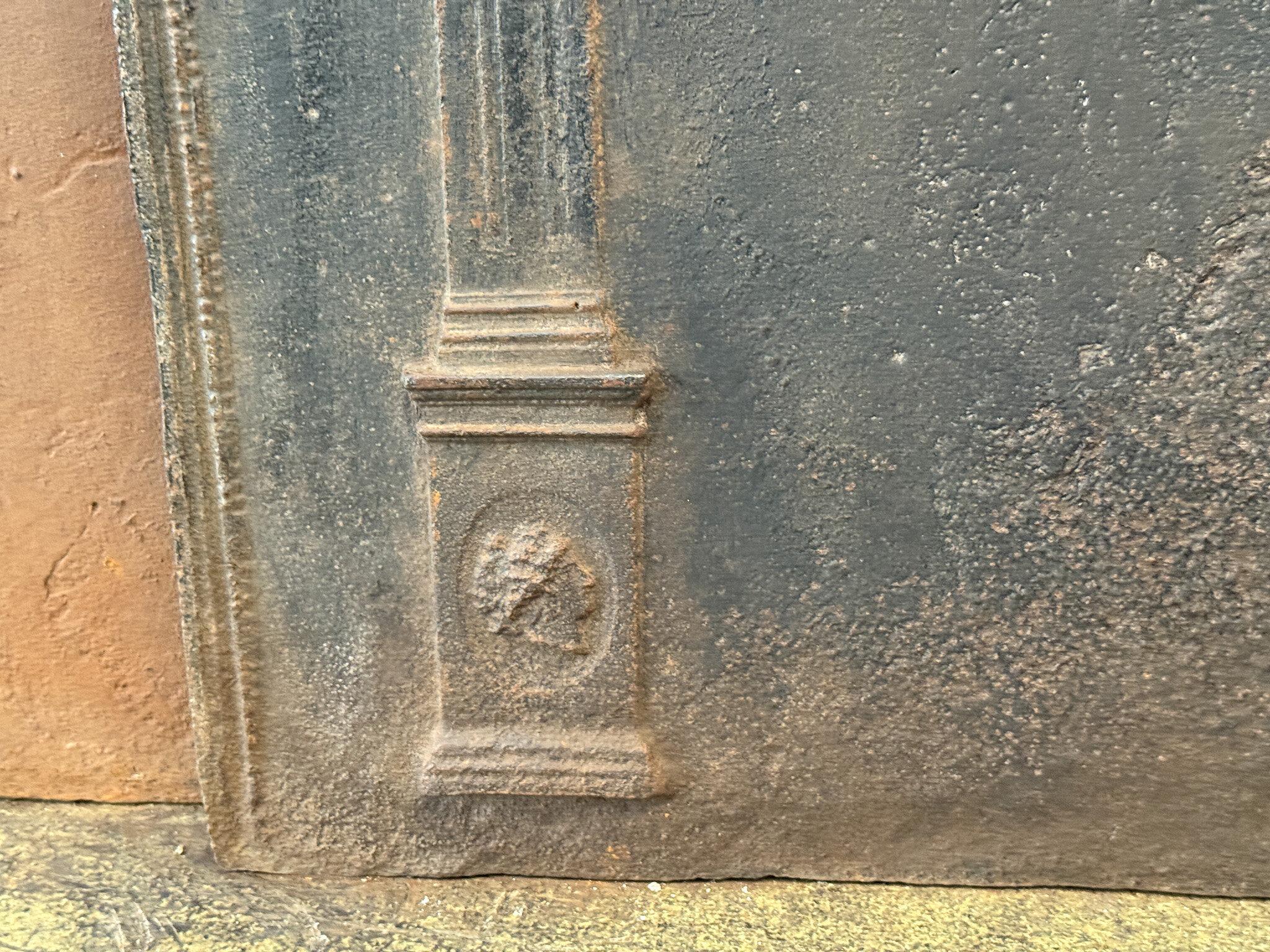 French 'Neoclassical' Fireback / Backsplash, Early 19th Century For Sale 1