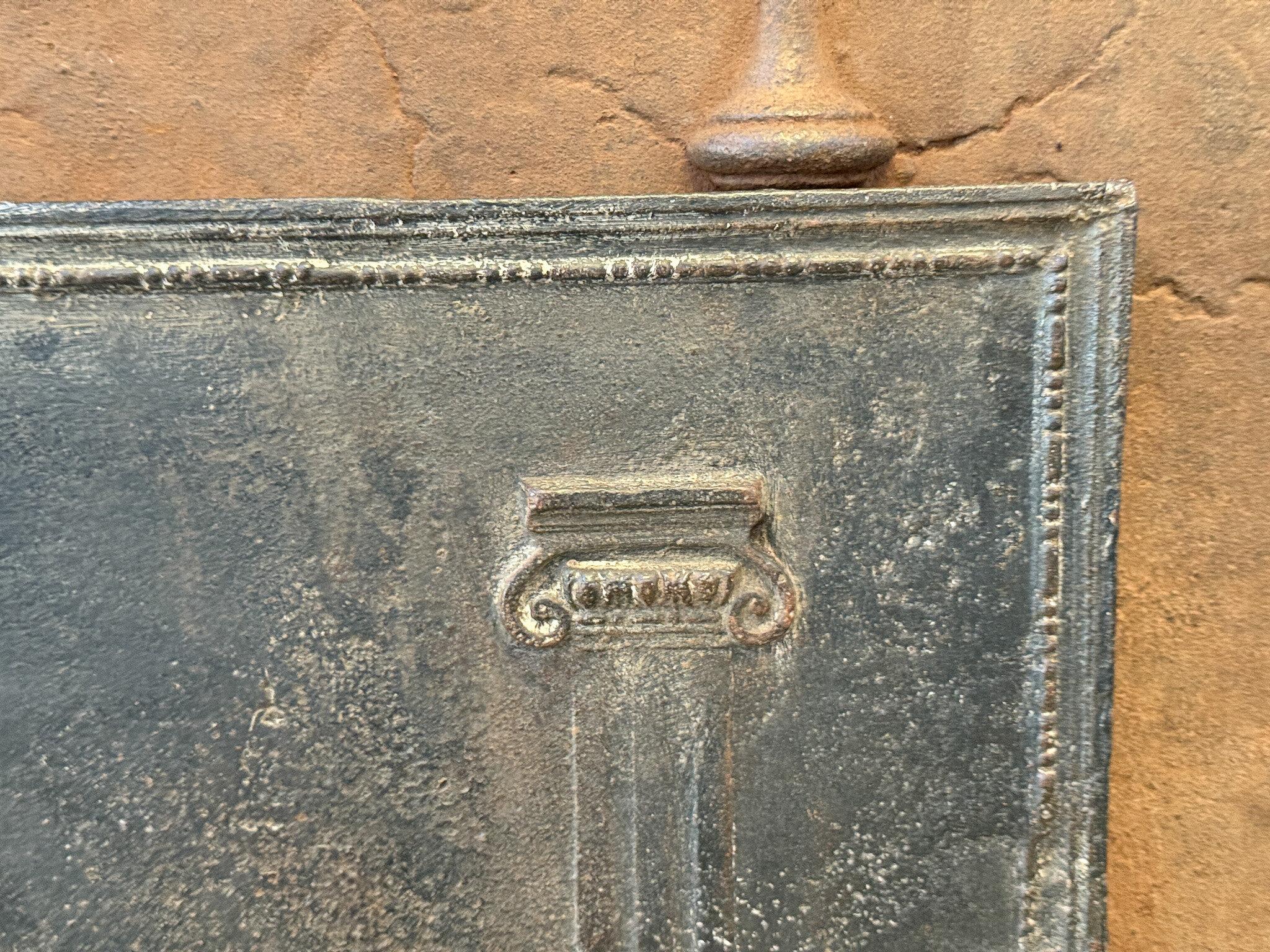 French 'Neoclassical' Fireback / Backsplash, Early 19th Century For Sale 3