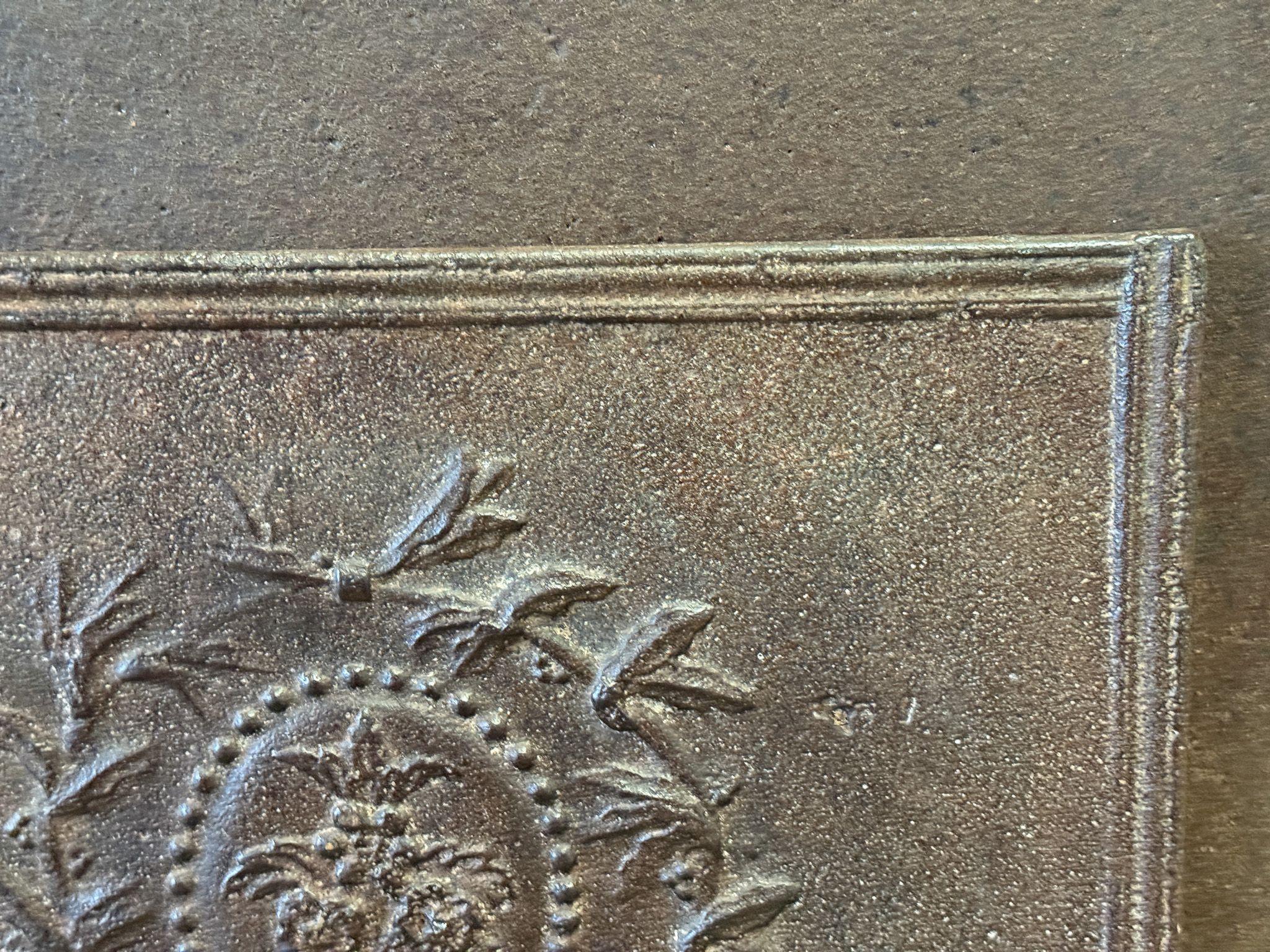 19th Century French Neoclassical Fireback / Backsplash, Neoclassical Period For Sale
