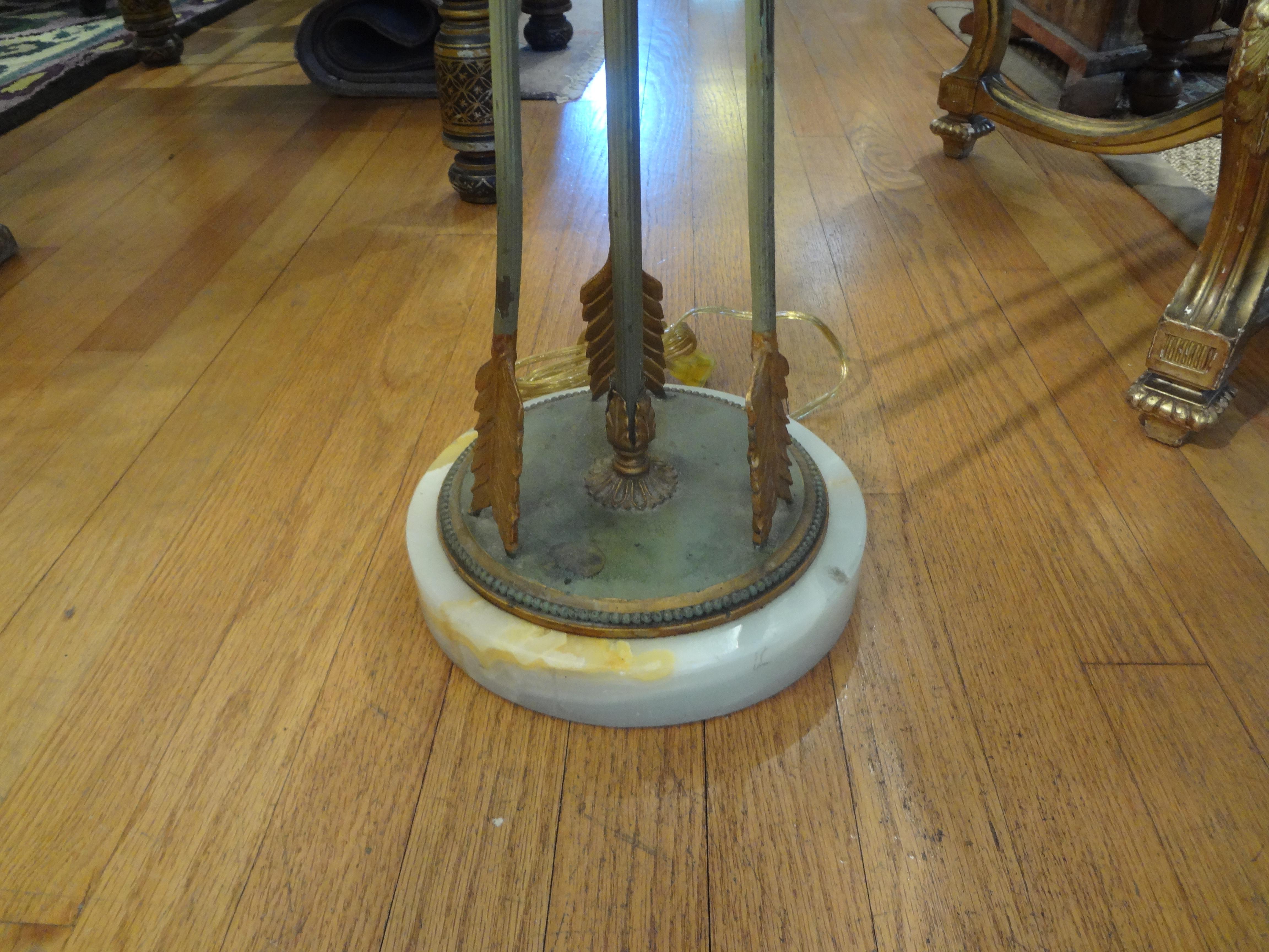 Mid-20th Century French Neoclassical Style Floor Lamp with Arrows