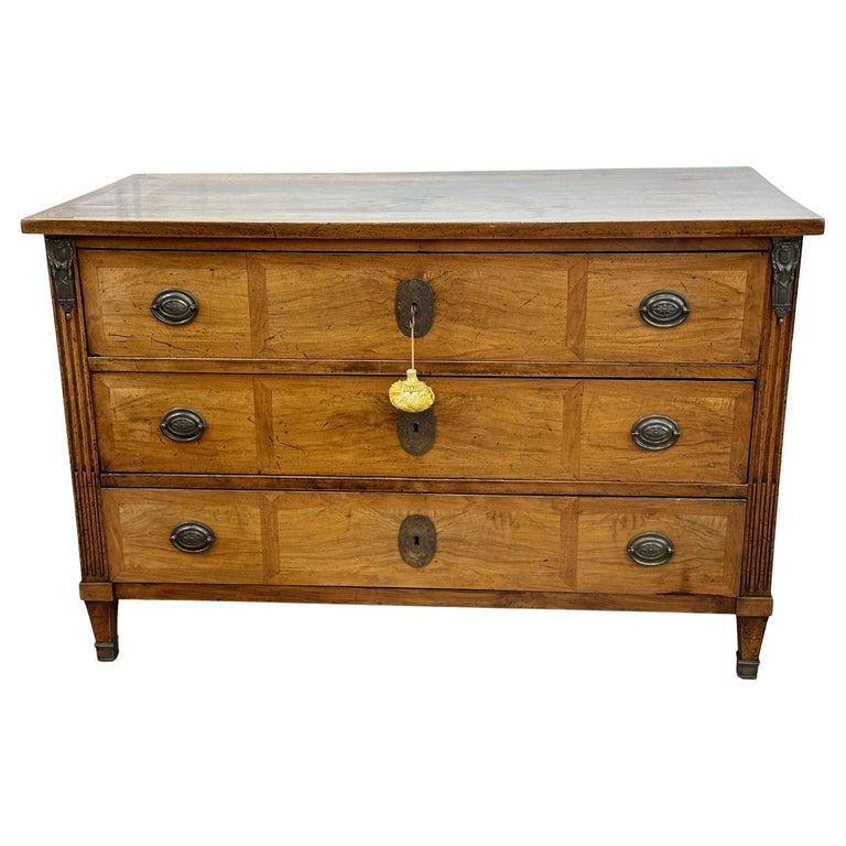French Neoclassical Fruitwood Commode For Sale