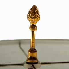 French Neoclassical Gilt Metal Table Lamp