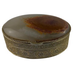 Vintage French Neoclassical Lidded Pill, Trinket or Small Jewelry Box