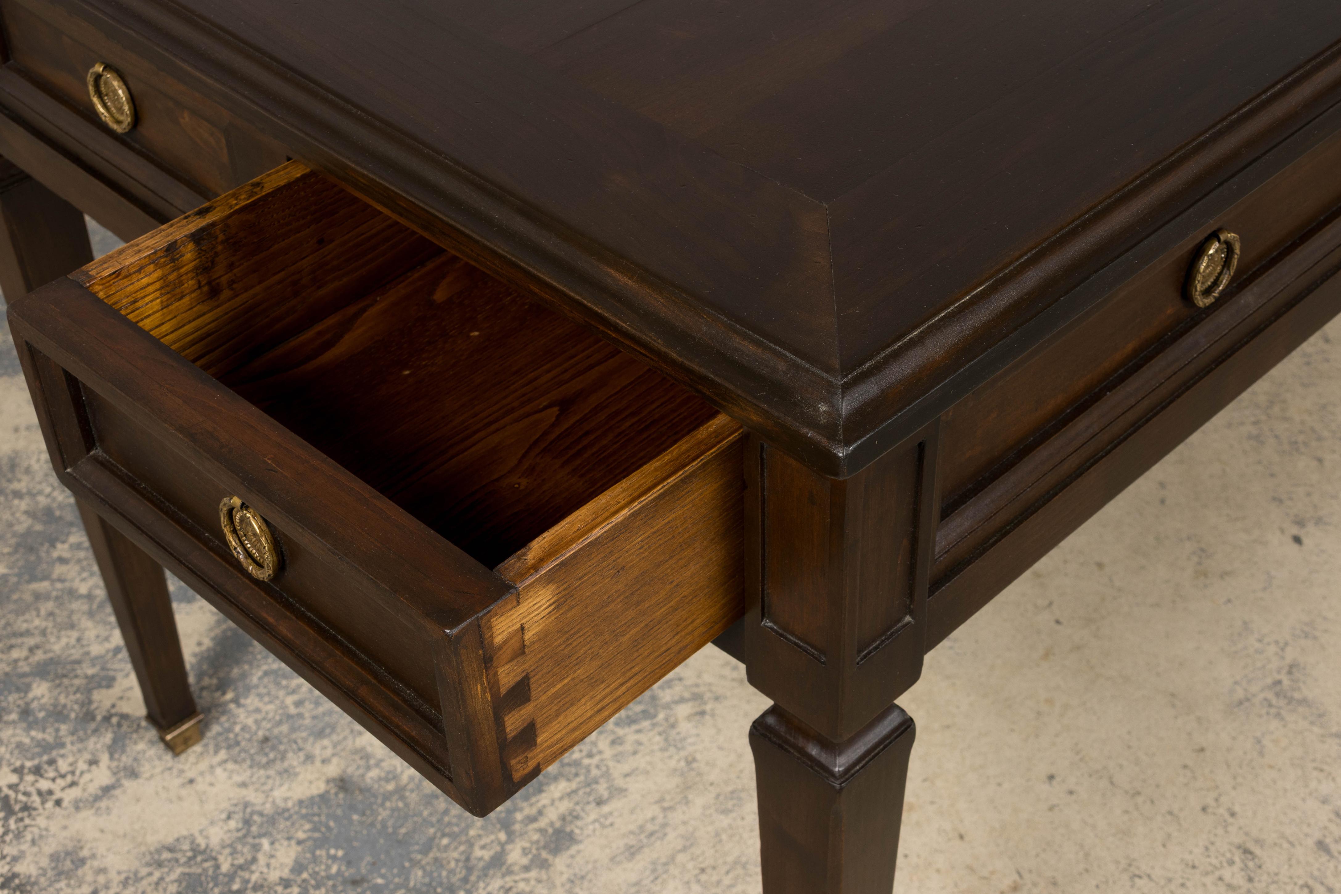 Bureau néoclassique français en érable de style Louis XVI en vente 9