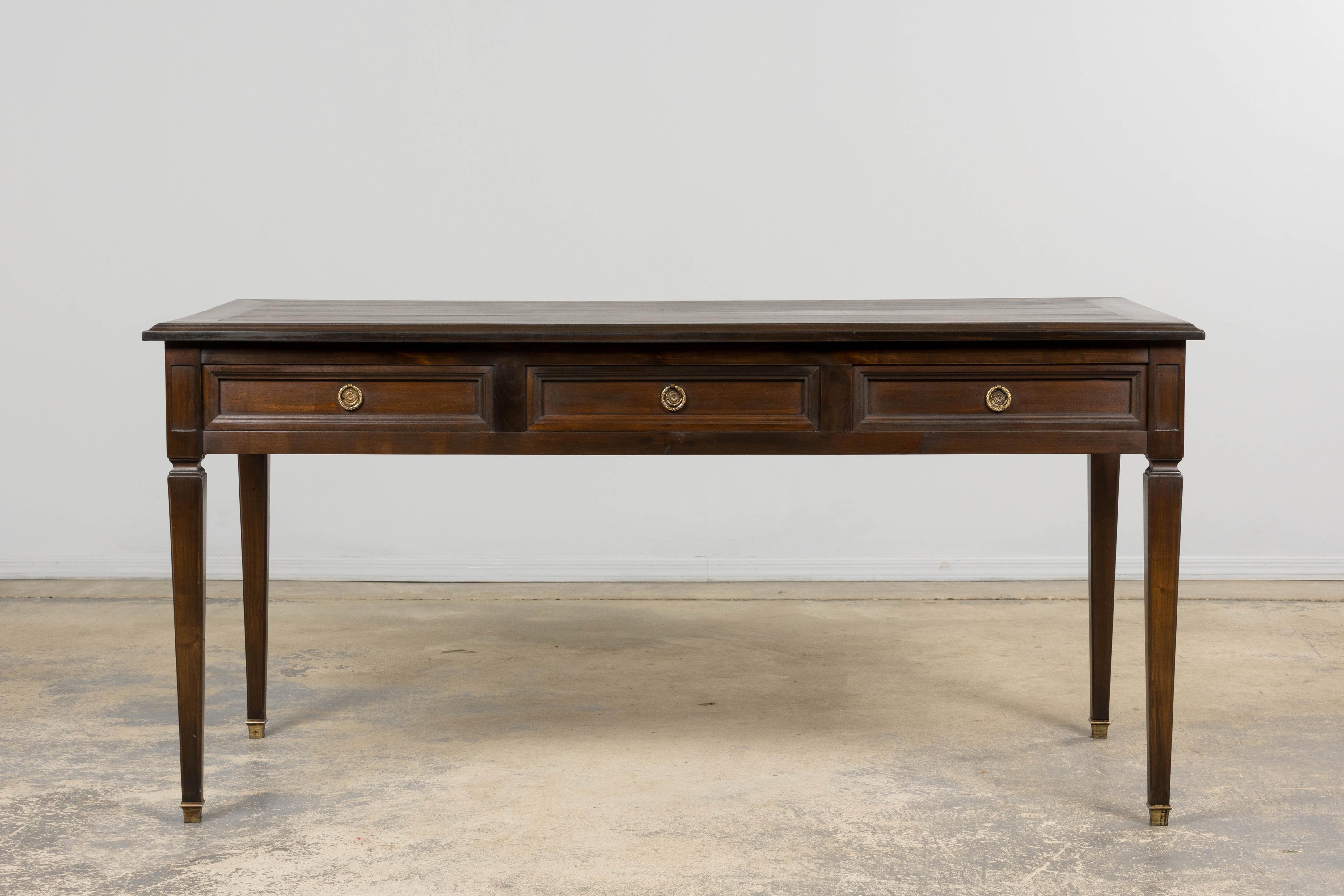 Bureau néoclassique français en érable de style Louis XVI en vente 13