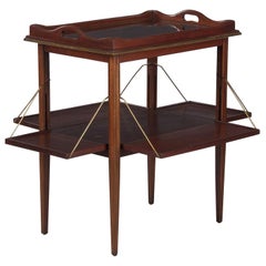 French Neoclassical Mahogany and Rosewood Serving Table, 1920s