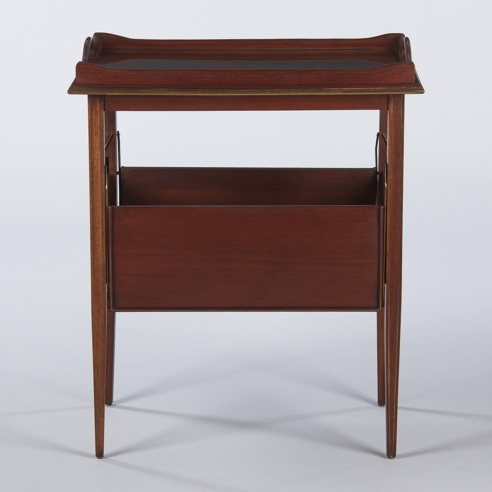 French Neoclassical Mahogany and Rosewood Serving Table, 1920s 5