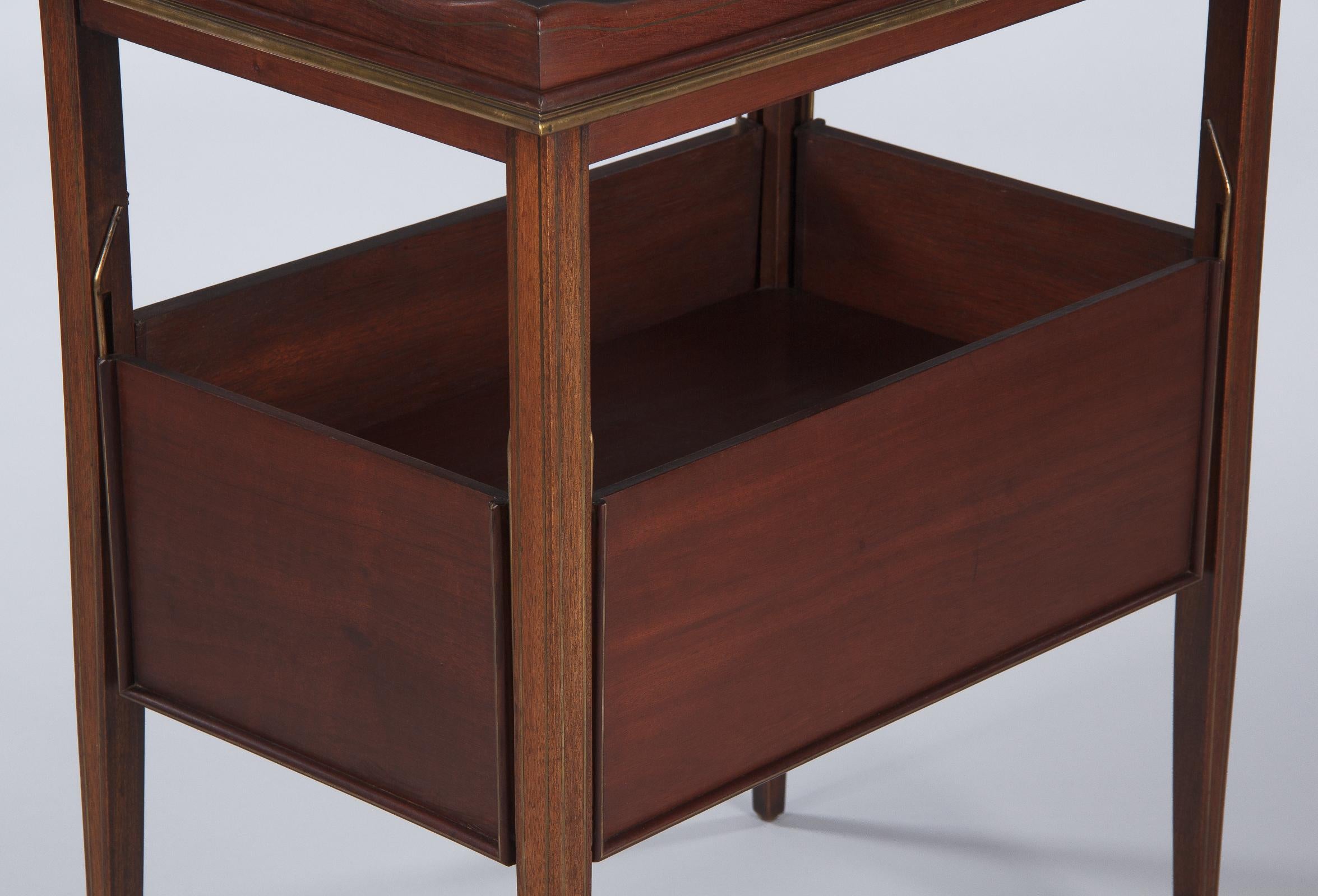 French Neoclassical Mahogany and Rosewood Serving Table, 1920s 11