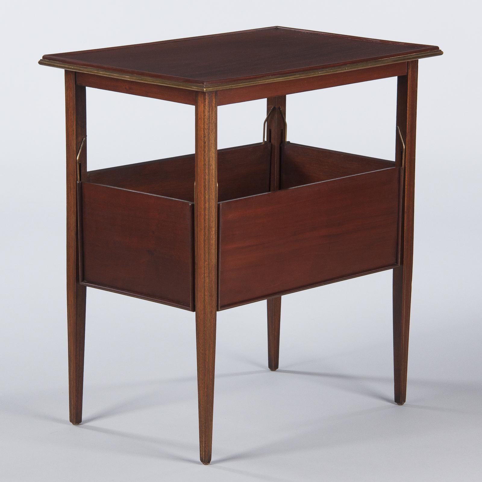 French Neoclassical Mahogany and Rosewood Serving Table, 1920s 12