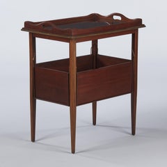 French Neoclassical Mahogany and Rosewood Serving Table, 1920s