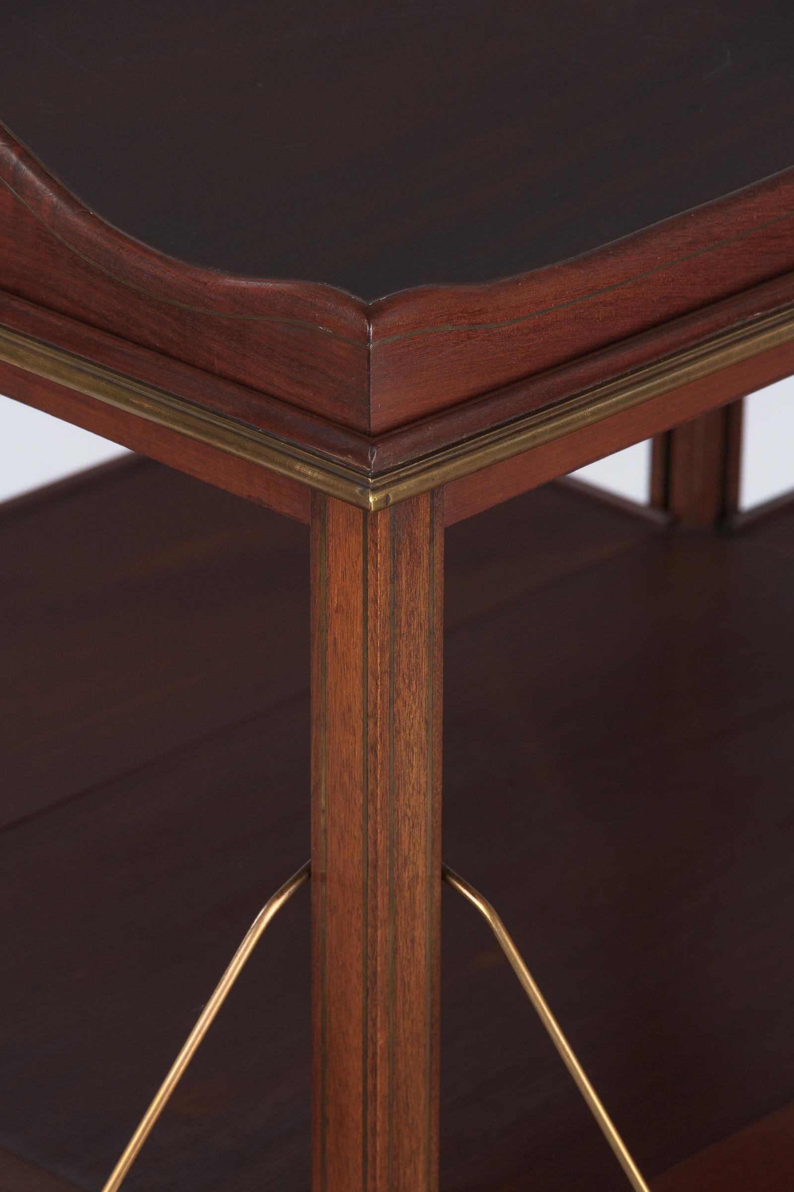 French Neoclassical Mahogany and Rosewood Serving Table, 1920s 1