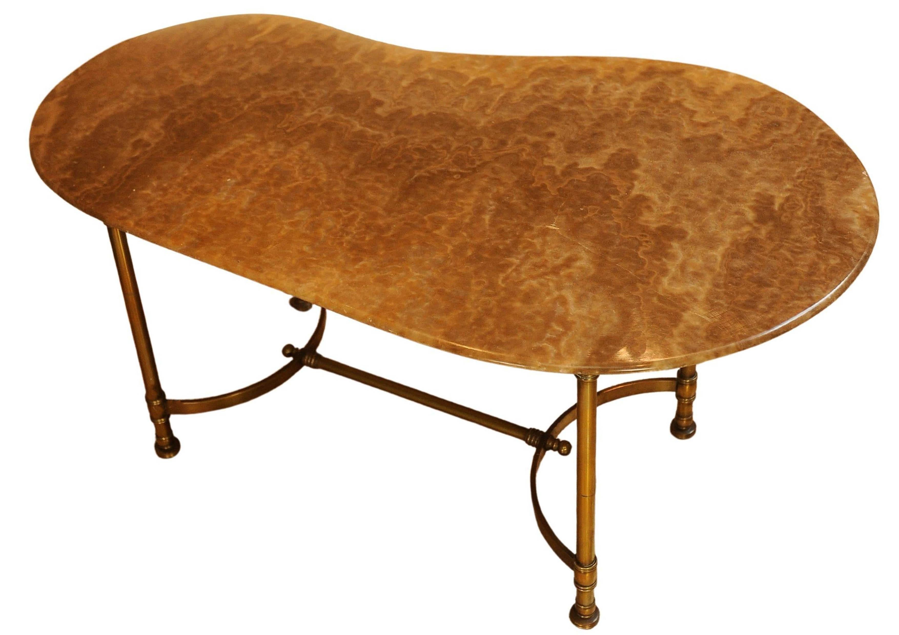Cocktail Tables en marbre et laiton de la Maison Ramsay, de style néoclassique français en vente 4