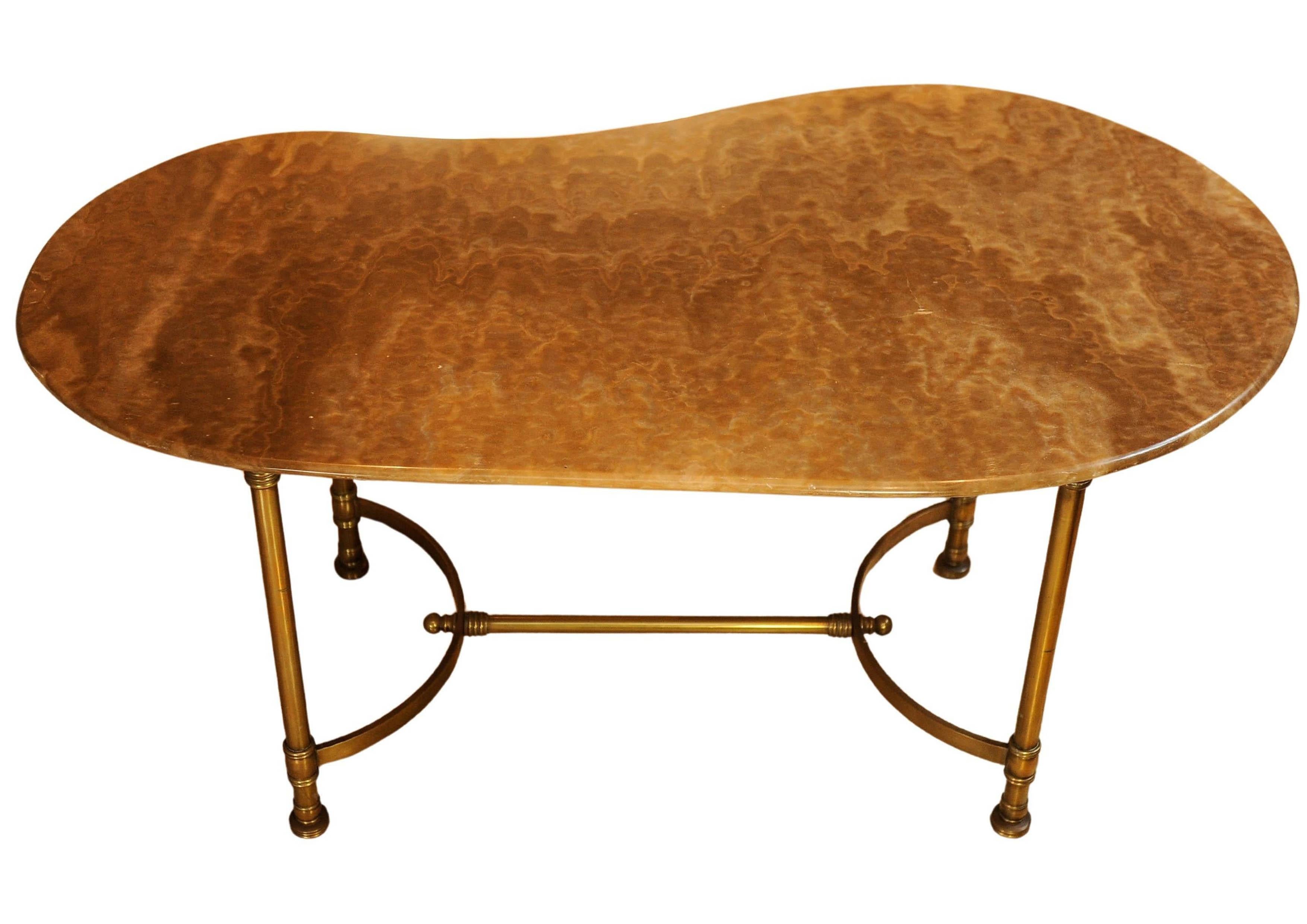 Cocktail Tables en marbre et laiton de la Maison Ramsay, de style néoclassique français en vente 6