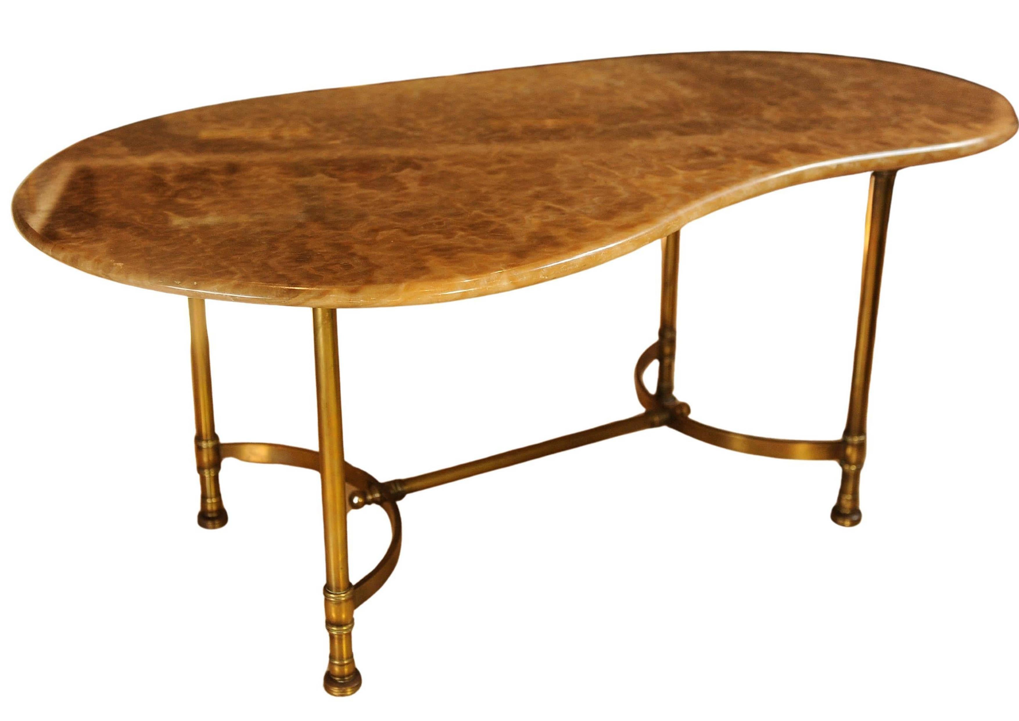 Cocktail Tables en marbre et laiton de la Maison Ramsay, de style néoclassique français Bon état - En vente à Reading, Berkshire