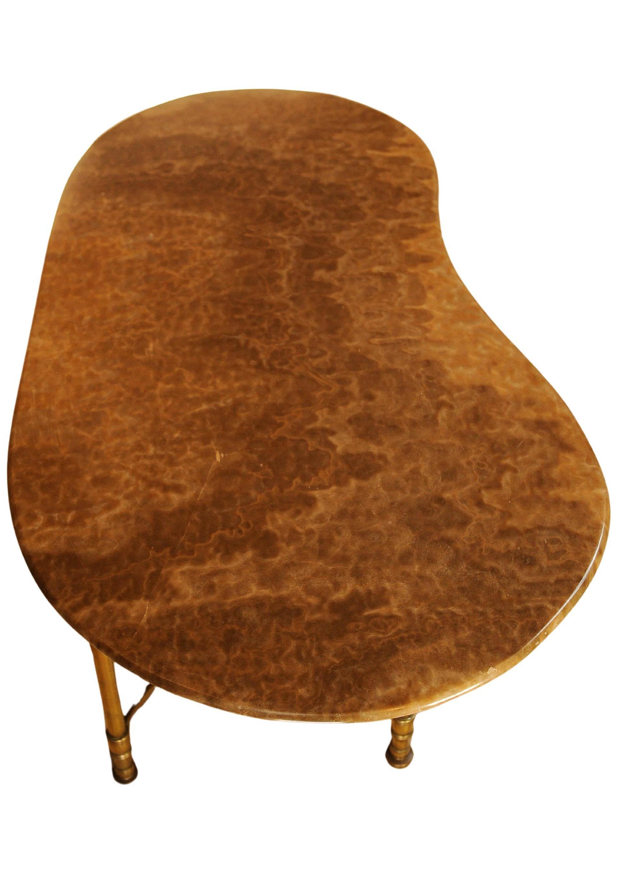 Cocktail Tables en marbre et laiton de la Maison Ramsay, de style néoclassique français en vente 3