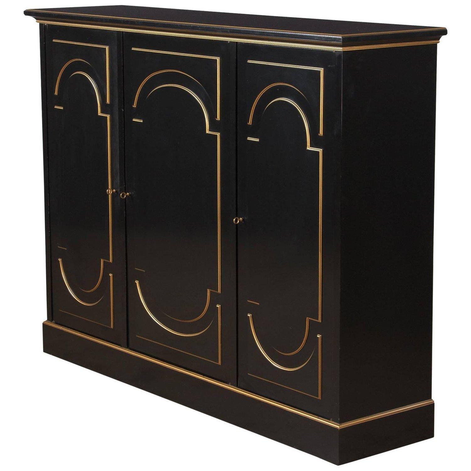 French Neoclassical Maurice Hirsch Cabinet, 1950s In Good Condition In Paris, IDF