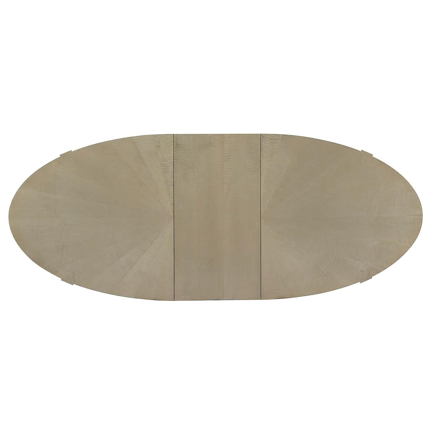 French Neoclassical Oval Extending Dining Table For Sale 1