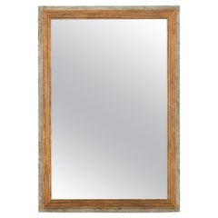 Miroir néoclassique français peint et en bois doré