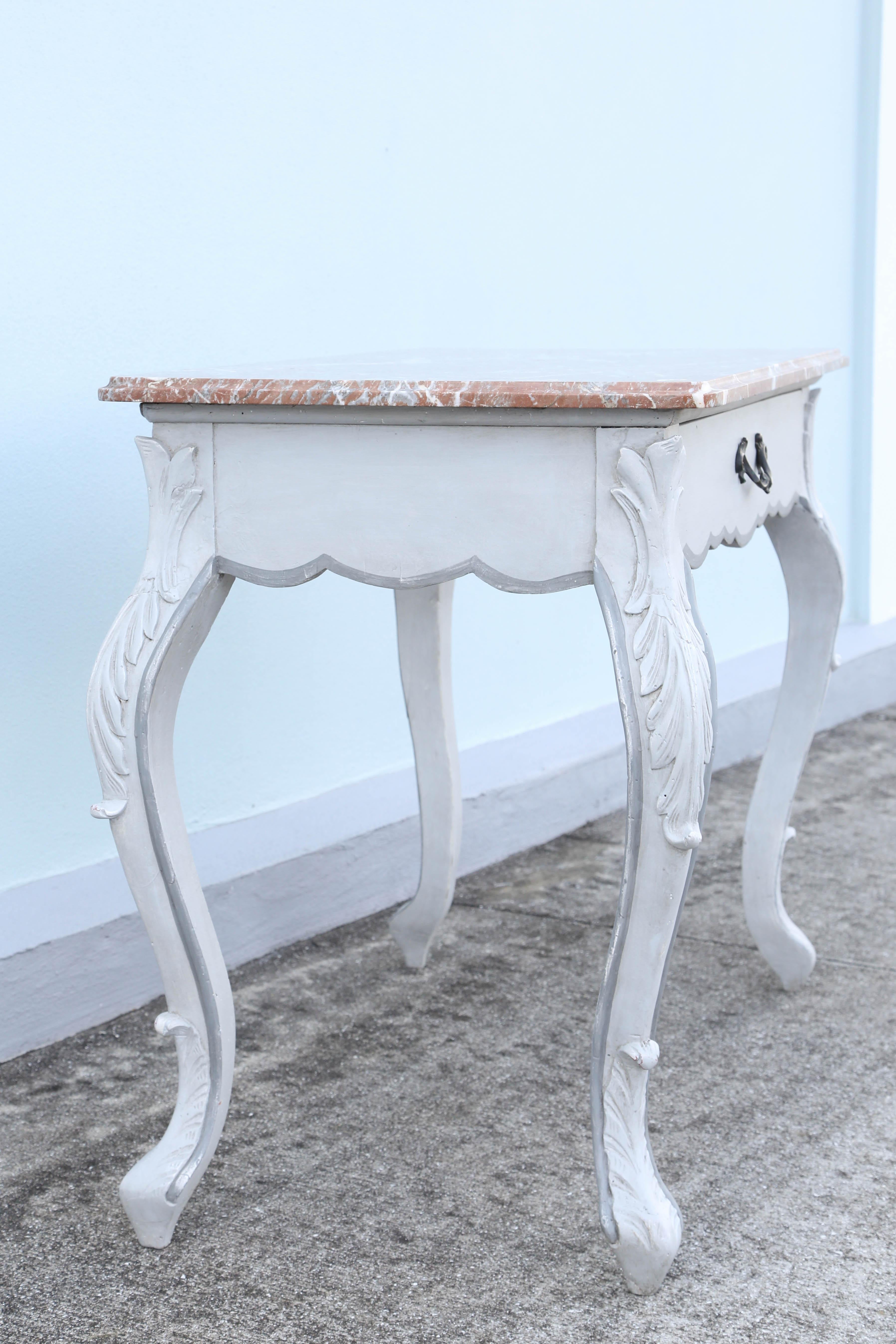 French Neoclassical Painted Writing Table 6