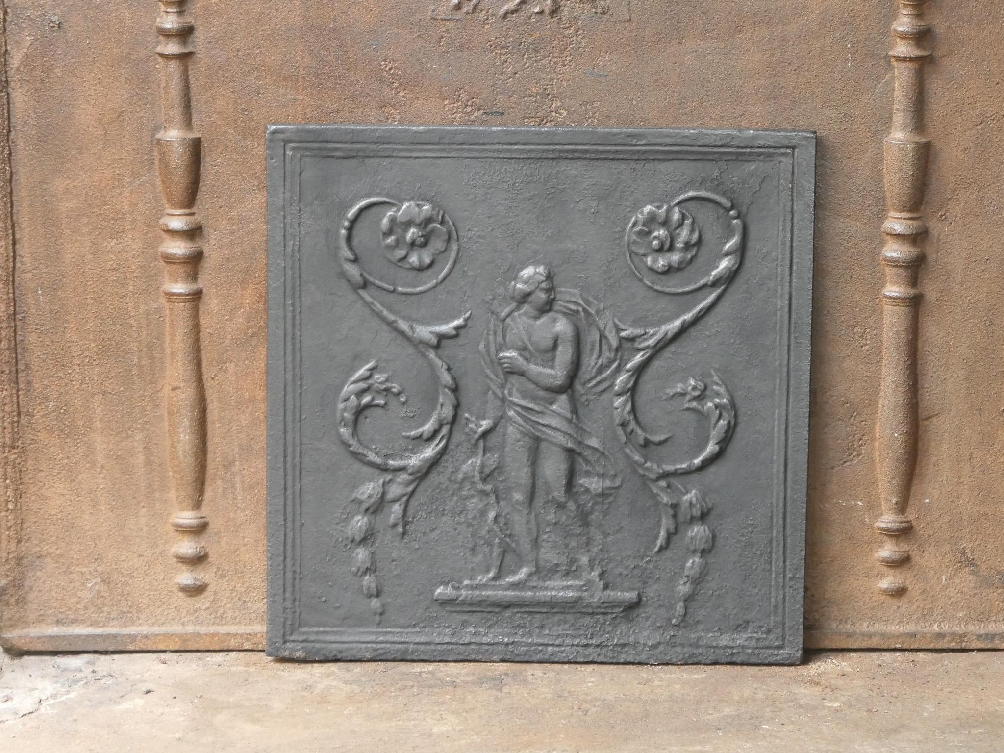 Calco Parafuoco francese di epoca neoclassica 'Diana', XVIII-XIX secolo in vendita