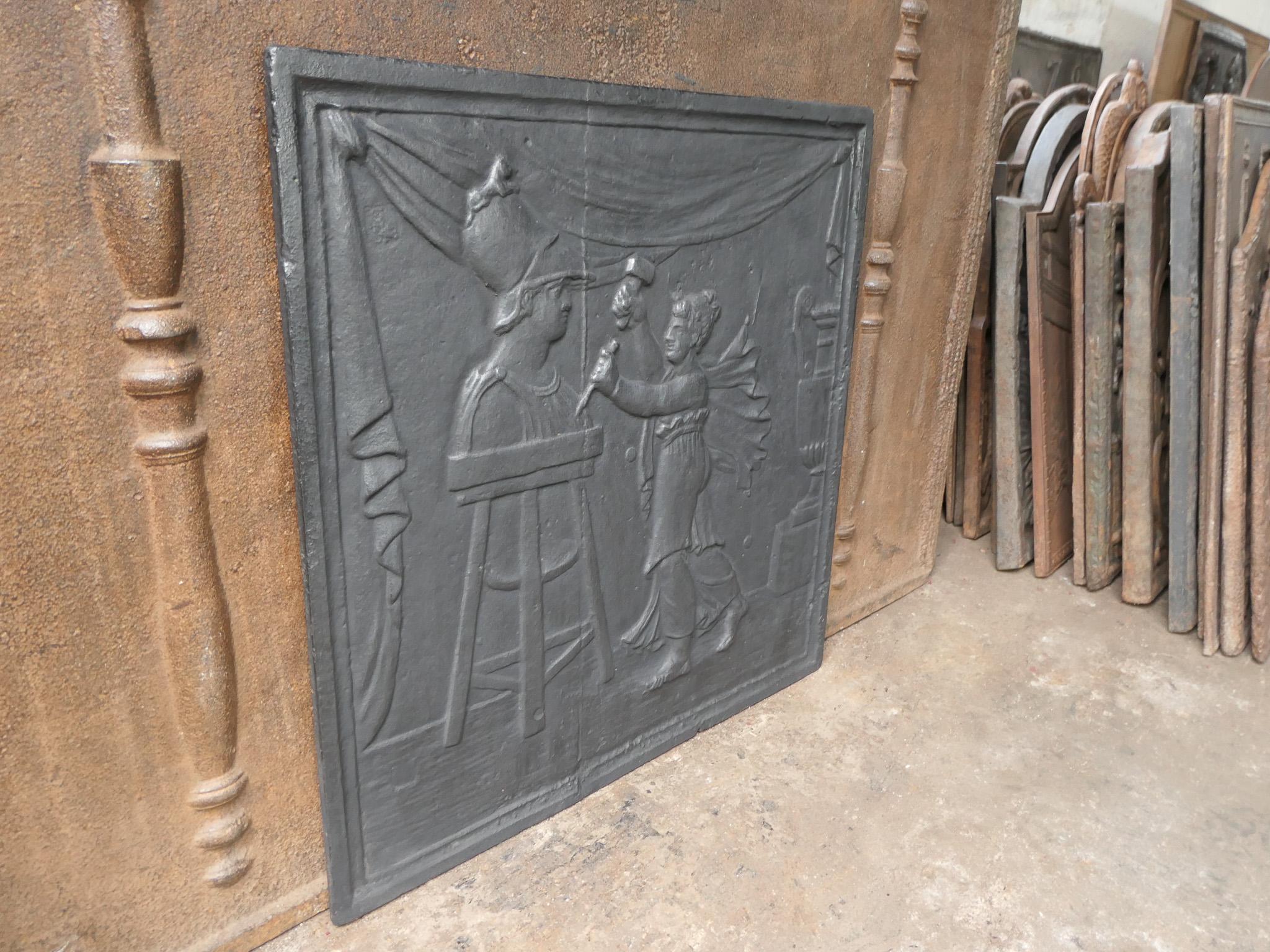 French Neoclassical Period Fireback / Backsplash, 18th-19th C. For Sale 5