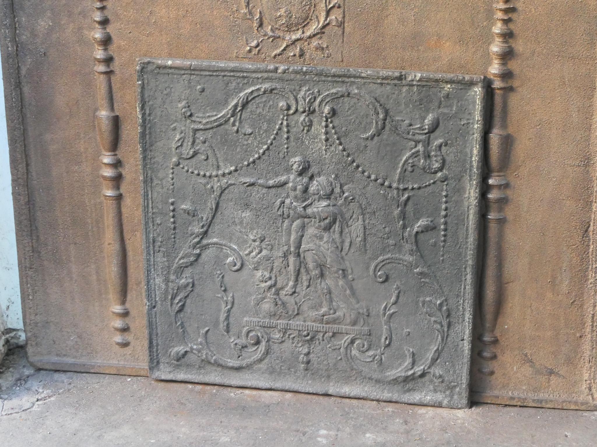19th Century French Neoclassical Period Fireback / Backsplash, 18th-19th C. For Sale